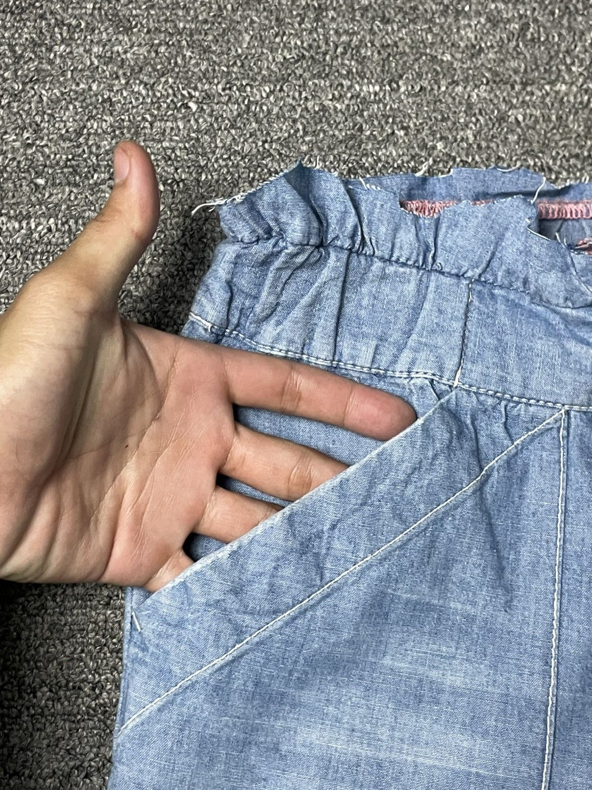 Japanese Brand Japanese Brand Elastic Waist Baggy Jeans (62) Size 30" / US 8 / IT 44 - 4 Thumbnail