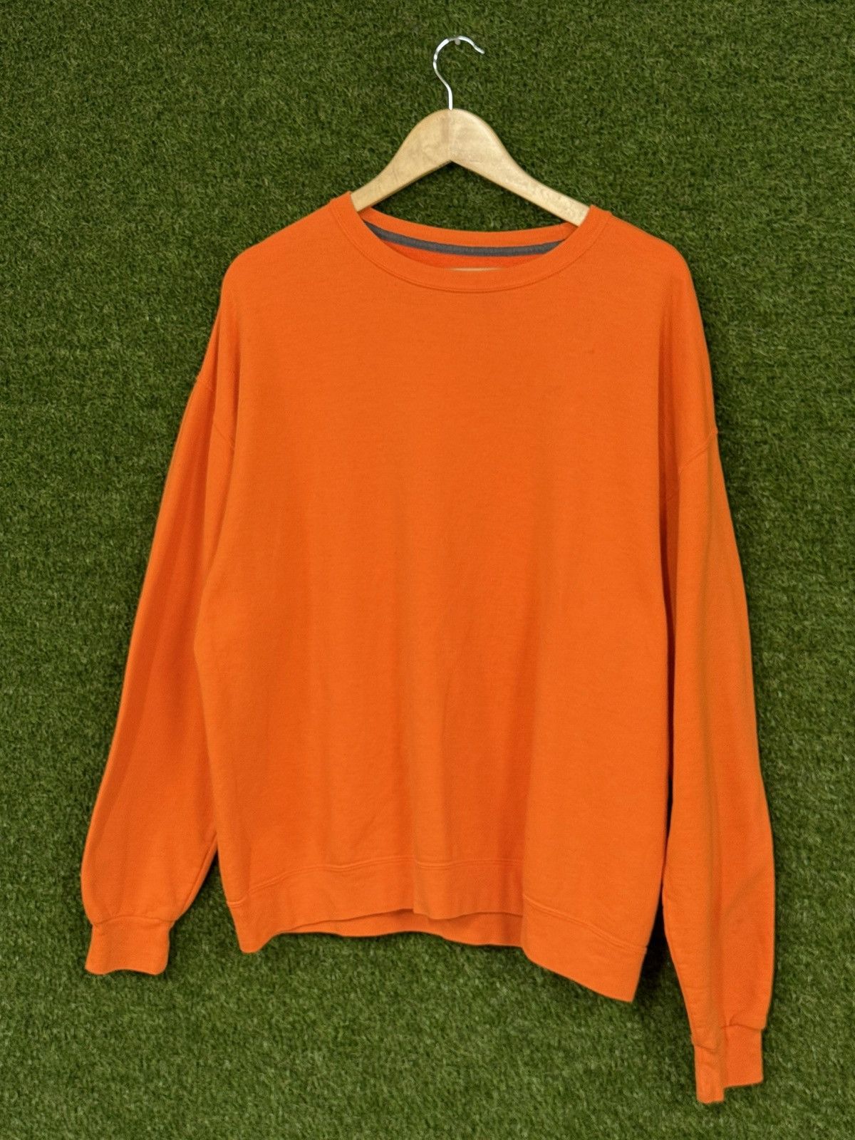 Fruit Of The Loom Vintage Fruit of Loom Orange Sweatshirt XL FOL Neon Size US XL / EU 56 / 4 - 1 Thumbnail
