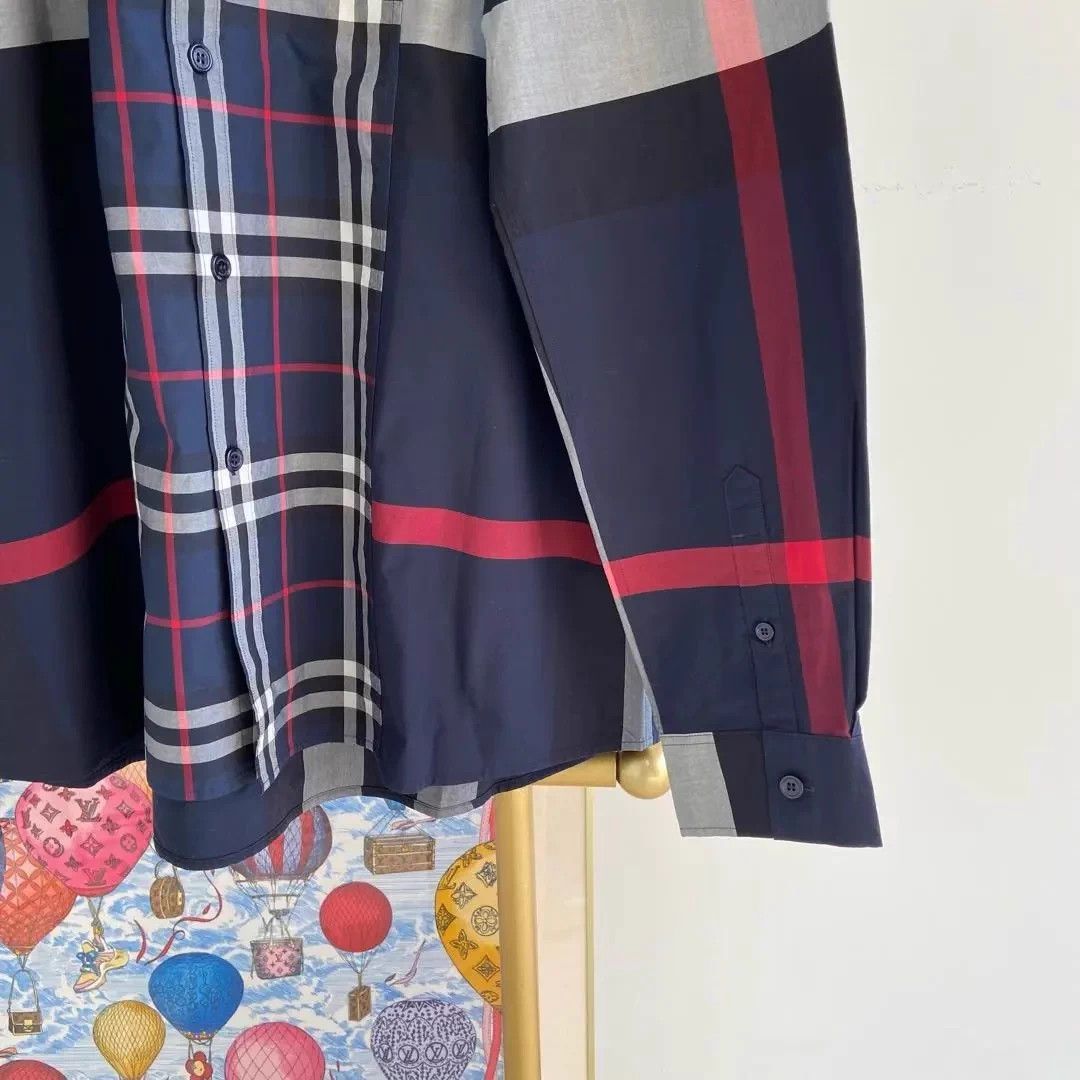 Burberry Burberry color-blocked check shirt L Size US L / EU 52-54 / 3 - 4 Thumbnail