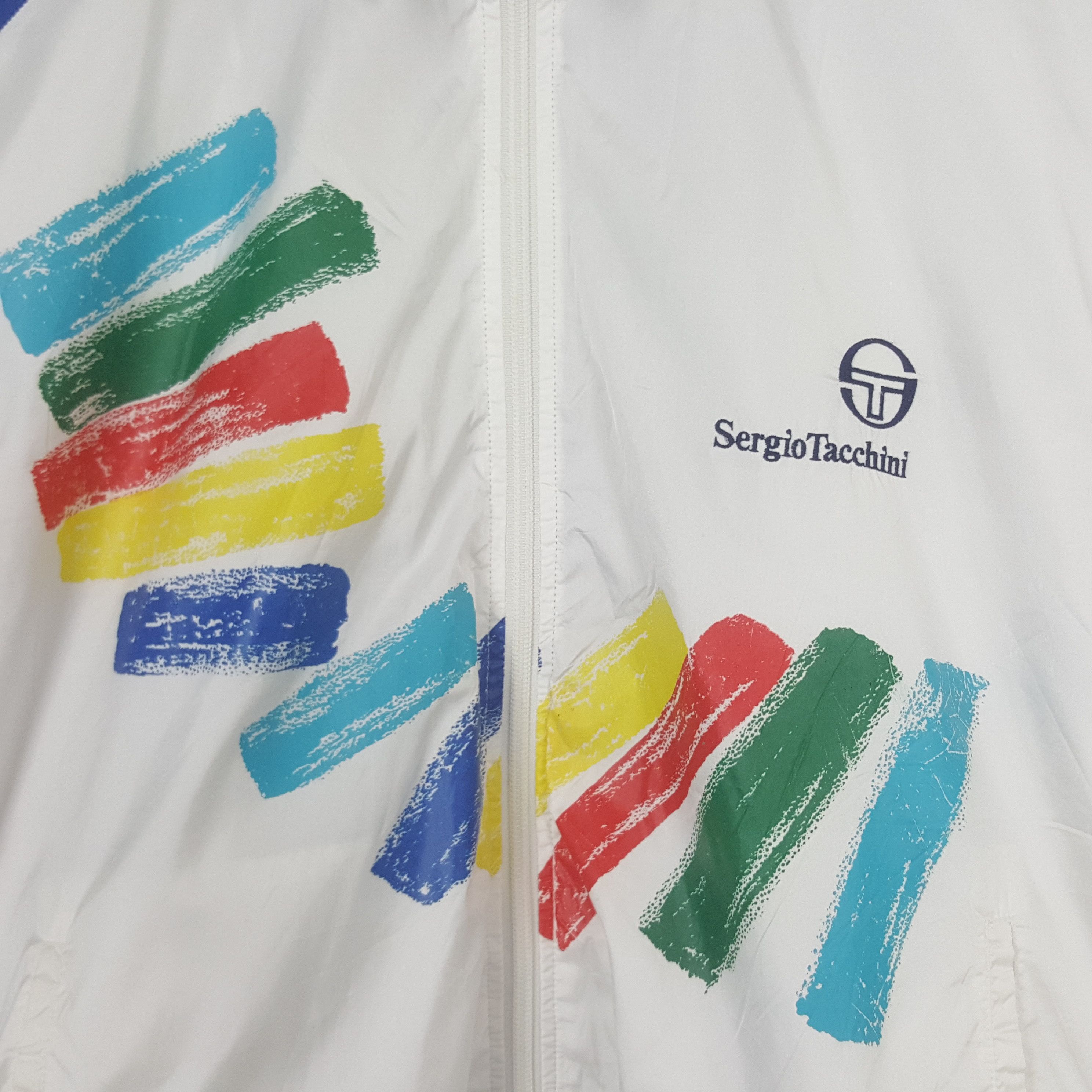 Sergio Tacchini Vintage Sergio Tacchini Windbreaker Sport Jacket Size US M / EU 48-50 / 2 - 2 Thumbnail