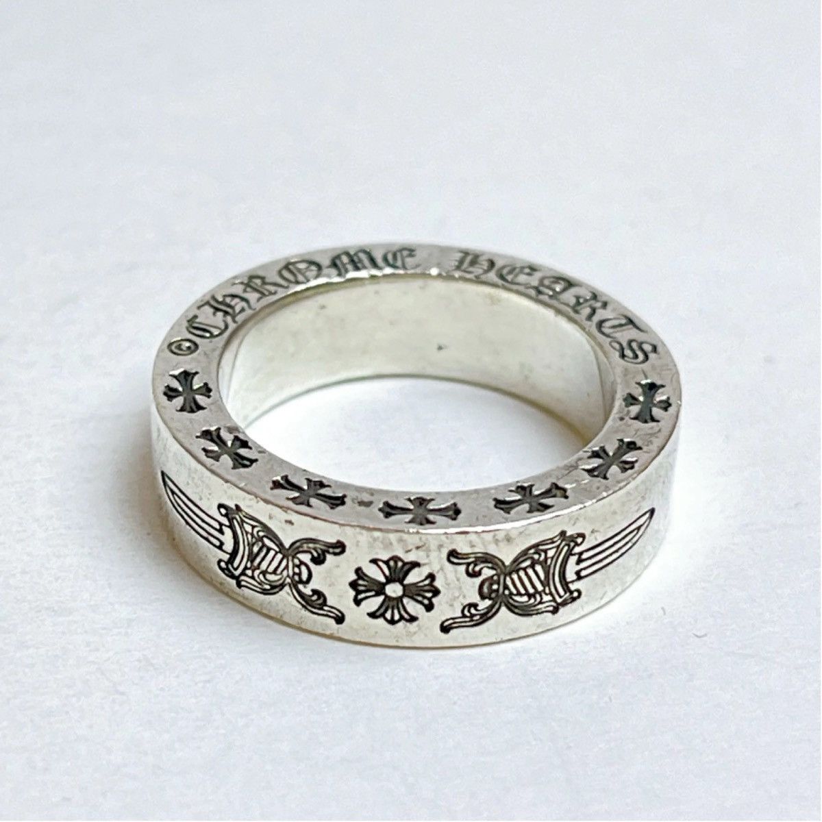 US5.5-6 Chrome Hearts 6mm dagger spacer Ring 10.5