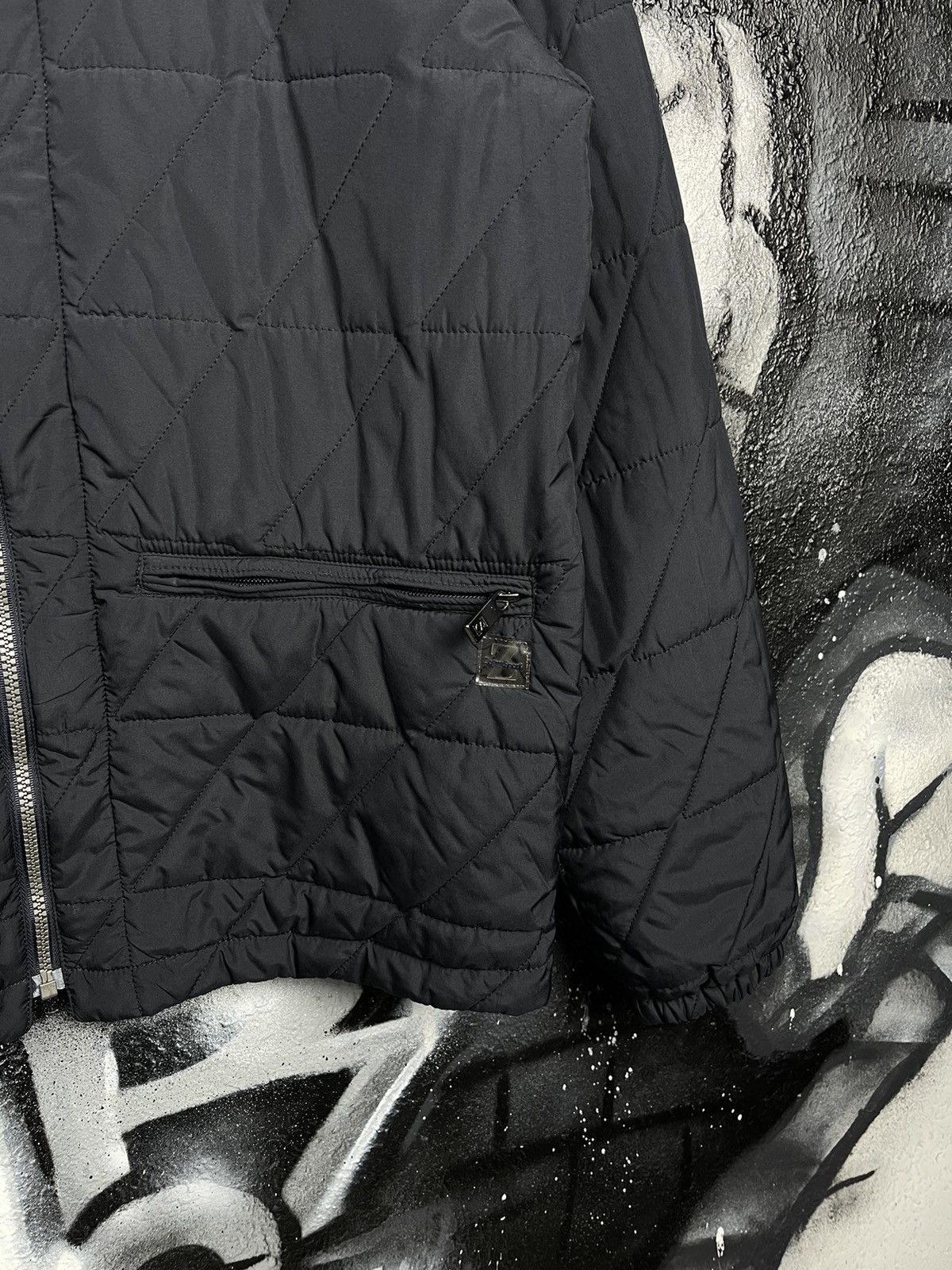 Ermenegildo Zegna Ermenegildo Zegna Sport Vintage Navy Blue Quilted Jacket Size M Size US M / EU 48-50 / 2 - 4 Thumbnail