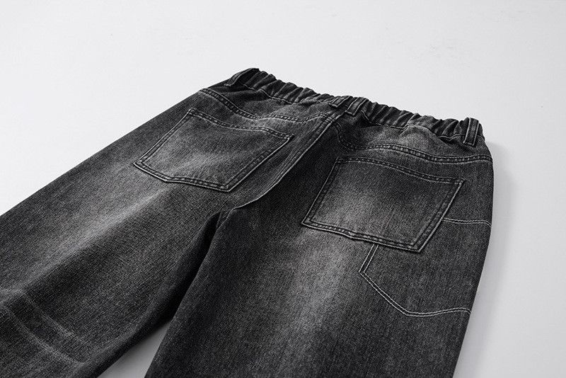 Vintage Retro high street washed wide-leg curved jeans for men Size US 32 / EU 48 - 5 Thumbnail