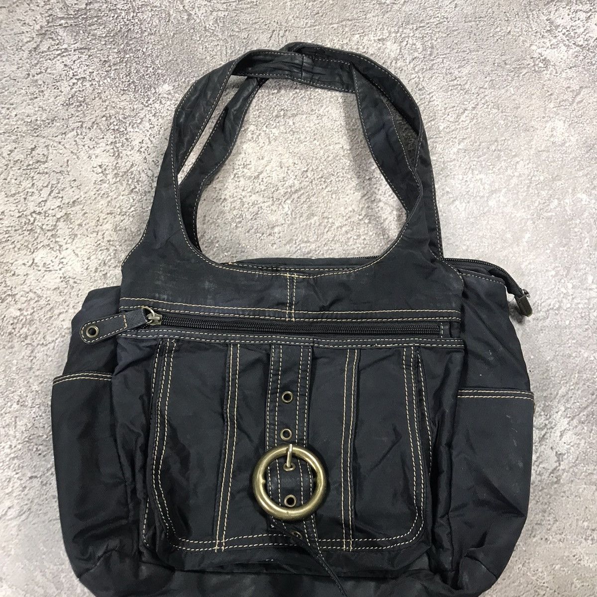 Vintage Vintage 90s Y2K Black Tactical Crossbody Bag Streetwear OS Size ONE SIZE - 3 Thumbnail