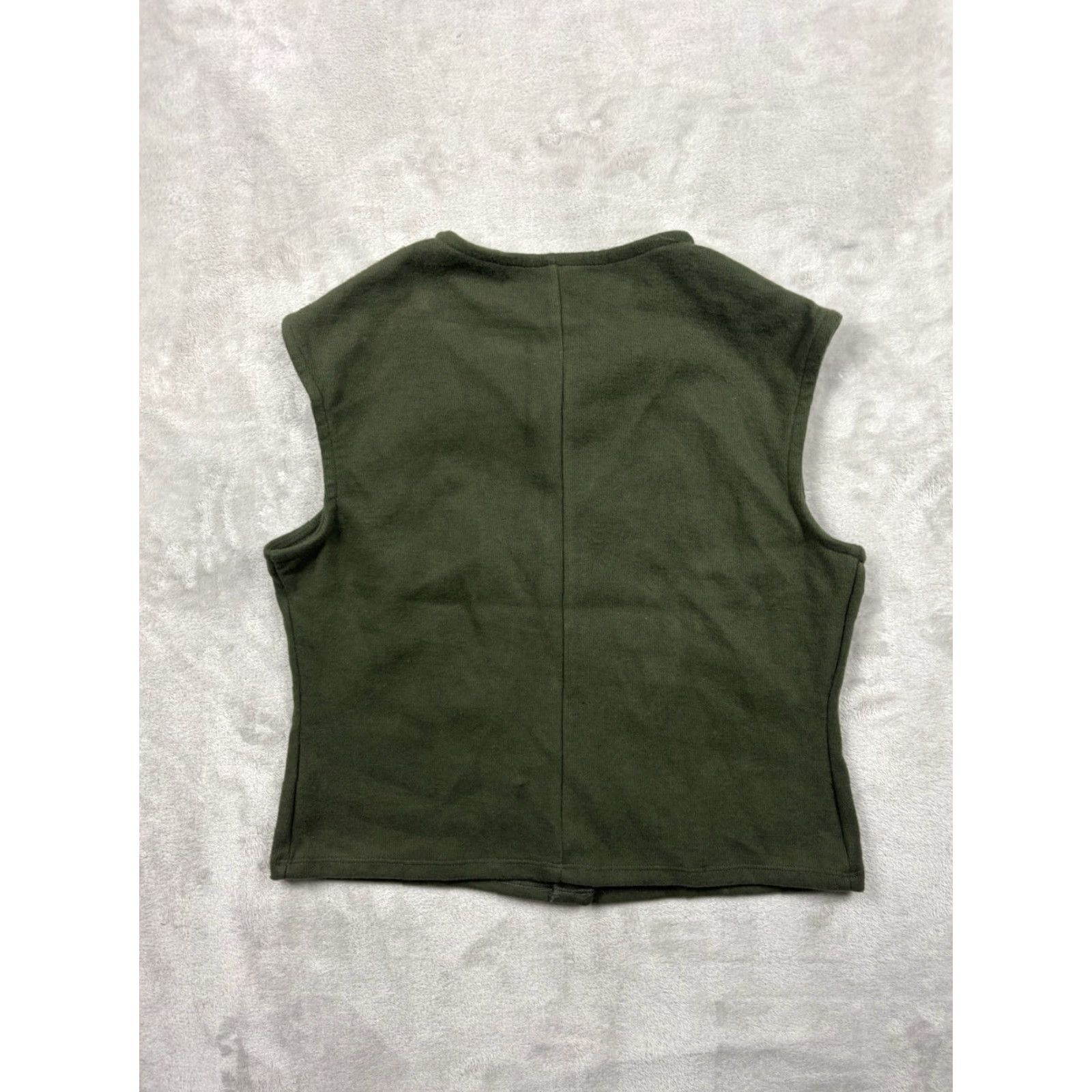 Vintage A New Day Women’s Olive Green Fiber Sleeveless Vest Outdoors Size Medium NWT Size M / US 6-8 / IT 42-44 - 2 Thumbnail