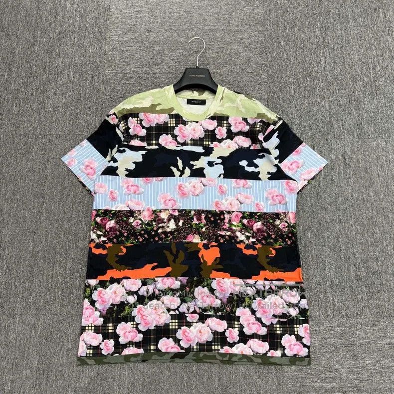 Givenchy Floral Patchwork Short Sleeve