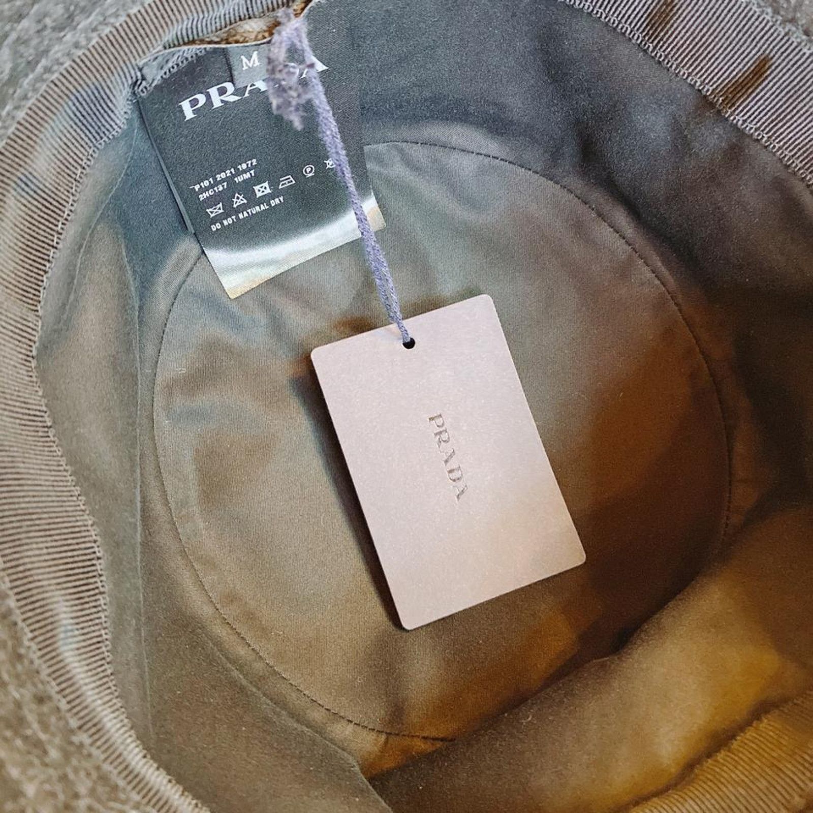 Prada PRADA logo appliqued wool felt bucket hat M Size ONE SIZE - 4 Thumbnail