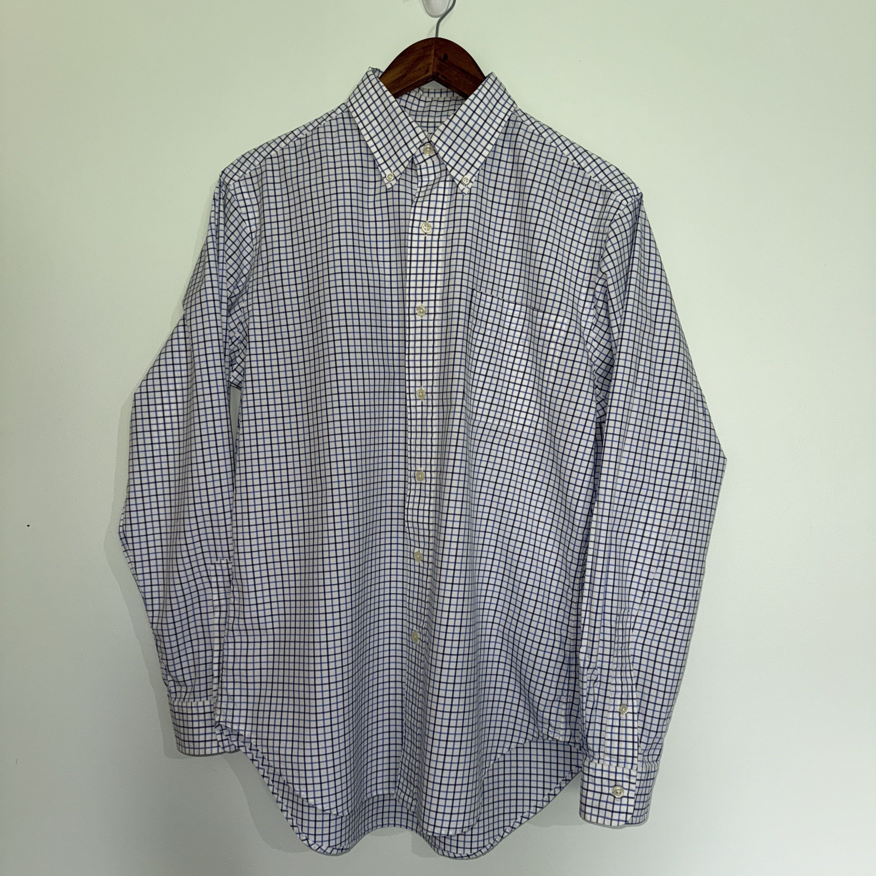 Polo Ralph Lauren Ralph Lauren Classic Fit Shirt M Blue Graph Check Size US M / EU 48-50 / 2 - 1 Thumbnail