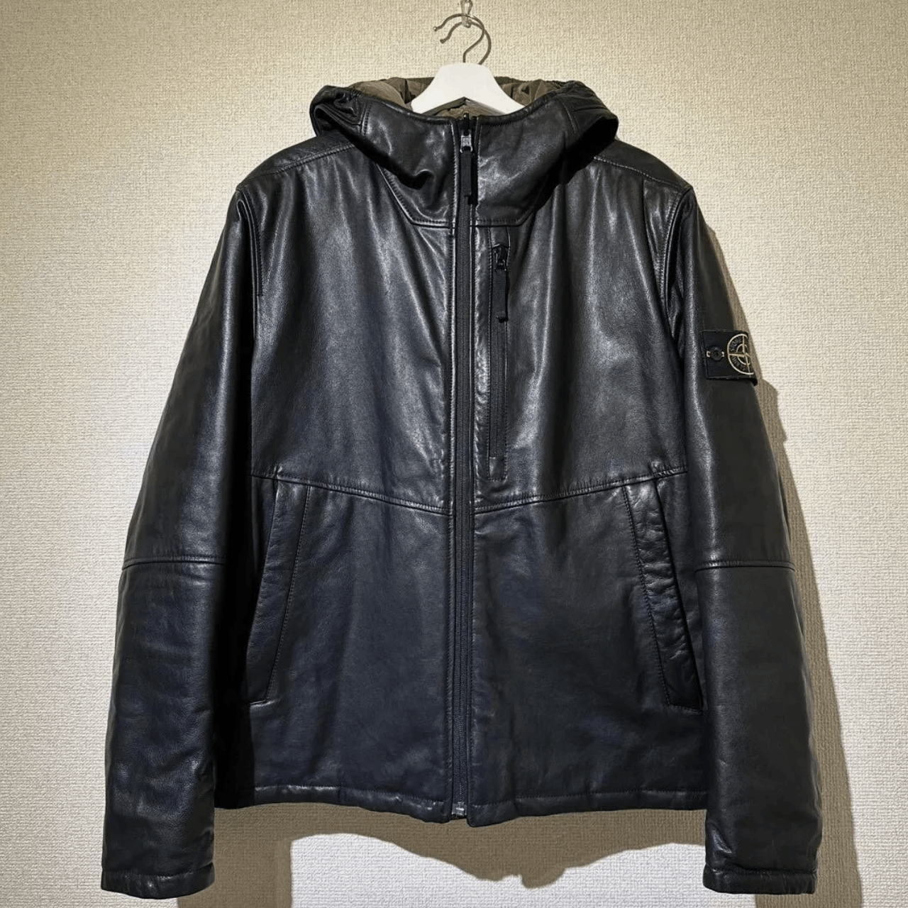 Stone Island Stone Island Leather Jacket Size XL | Grailed