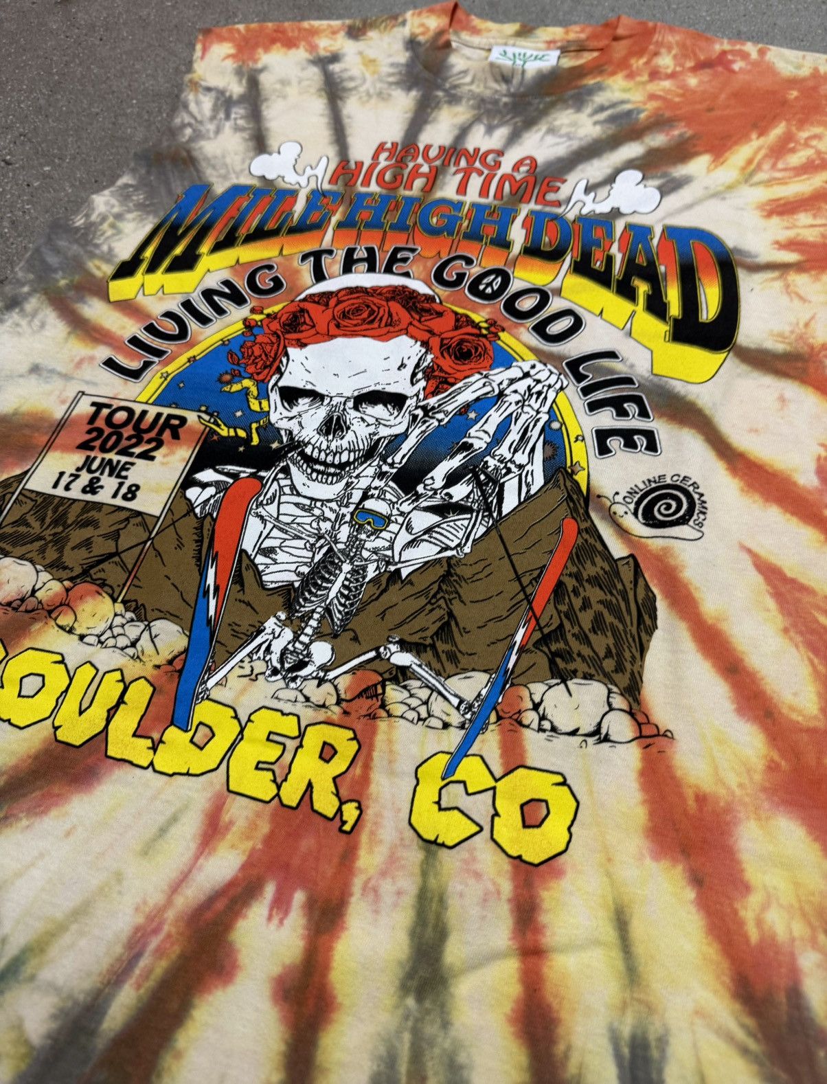 Online Ceramics Online Ceramics x Grateful Dead 2022 Tour Shirt Size US M / EU 48-50 / 2 - 2 Thumbnail