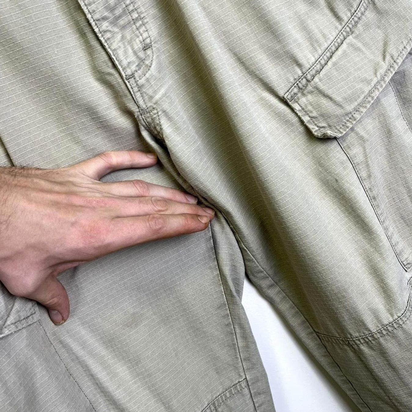 Vintage VINTAGE Woolrich Cargo Pants Men Regular 34 Gray Cargo Pocket Durable Outdoor Wear Size US 34 / EU 50 - 6 Thumbnail