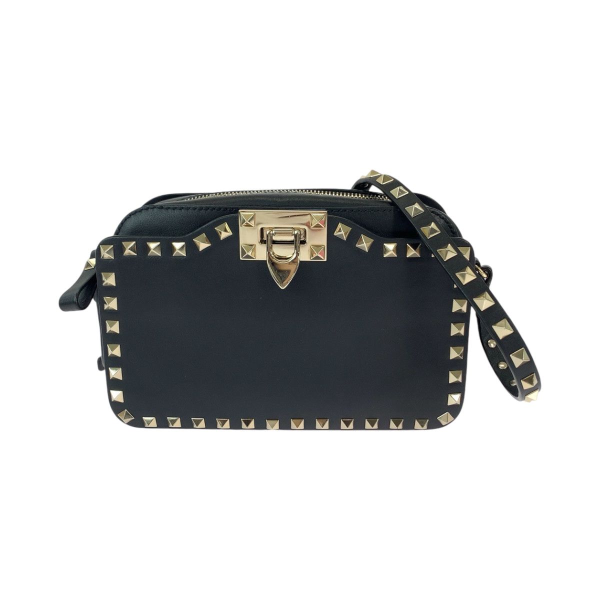 Valentino Valentino Valentino Leather Rockstuds Shoulder Bag Leather Crossbody Bag in Great Condition Size ONE SIZE - 1 Thumbnail