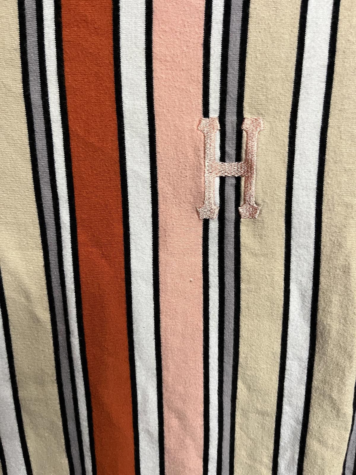 Huf HUF Vertical Stripes T-shirt - Embroidered H Tee - XL Size US XL / EU 56 / 4 - 3 Thumbnail