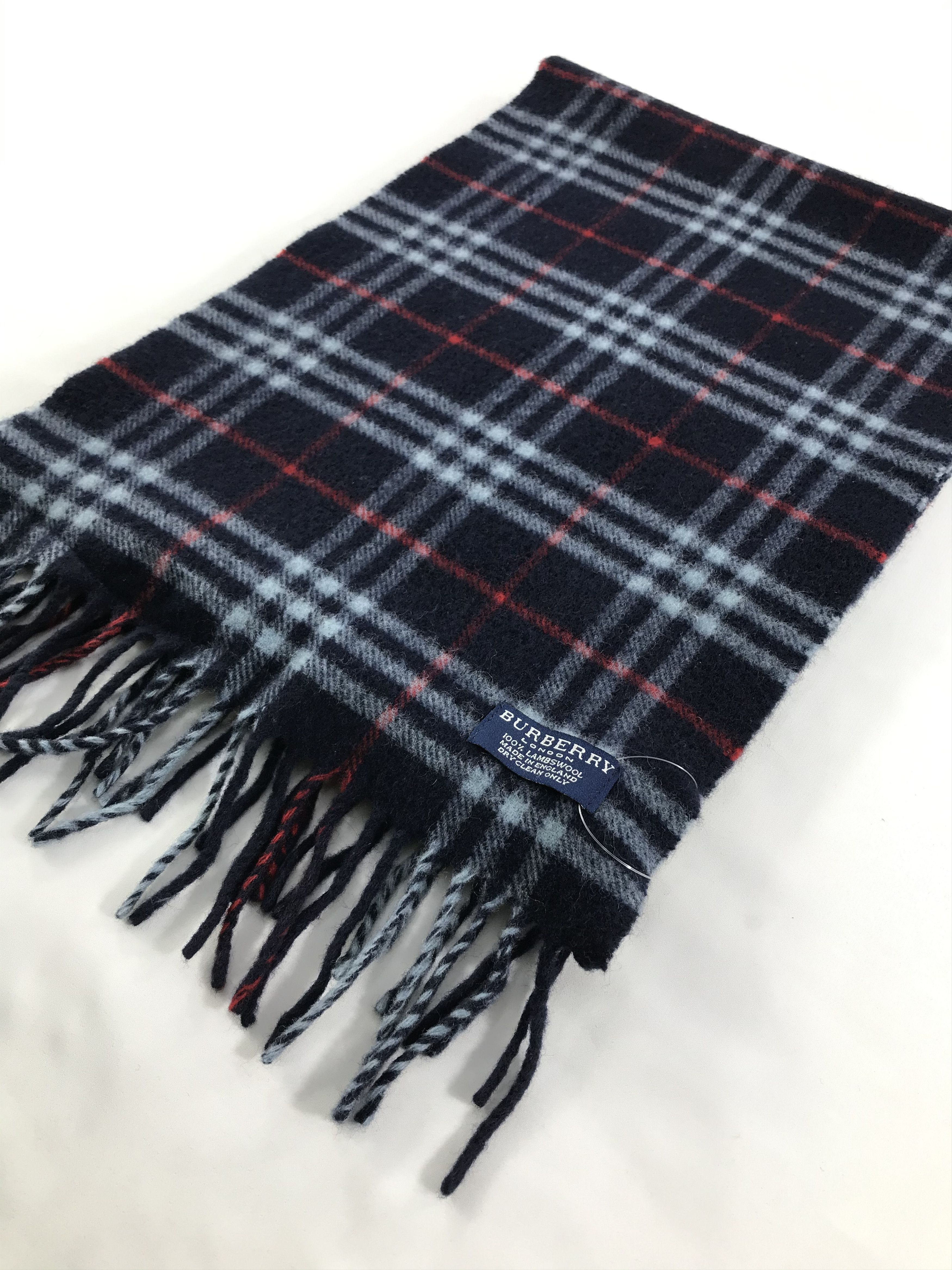 Burberry × Vintage Burberry Scarf / Muffler / Neckwear - WW2470 Size ONE SIZE - 3 Thumbnail