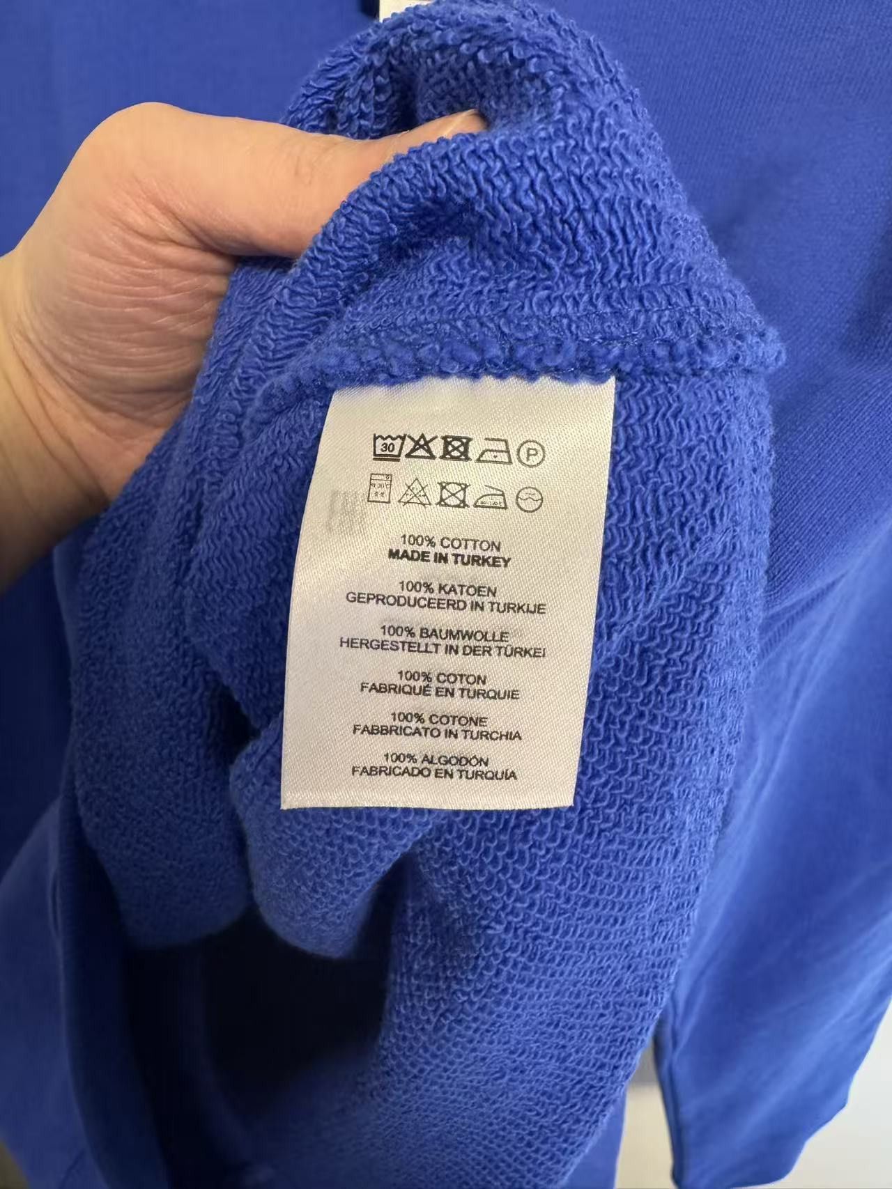 Dries Van Noten Blue Cotton Sweatshirt Size US M / EU 48-50 / 2 - 3 Thumbnail