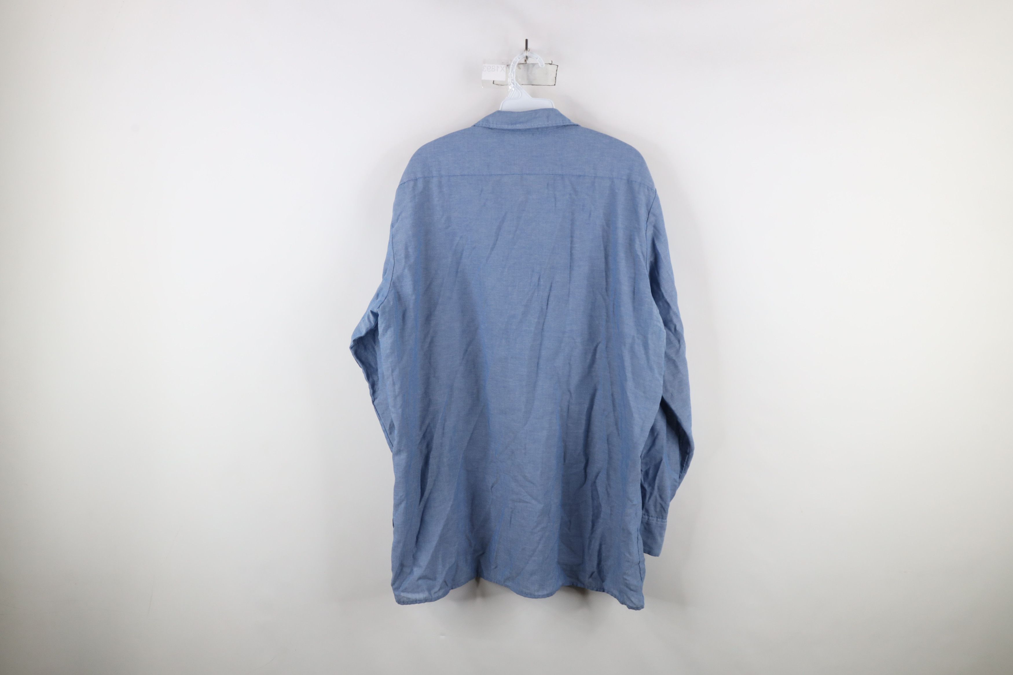 Dickies × Vintage Vintage 90s Dickies Chambray Workwear Button Shirt USA Size US M / EU 48-50 / 2 - 12 Thumbnail
