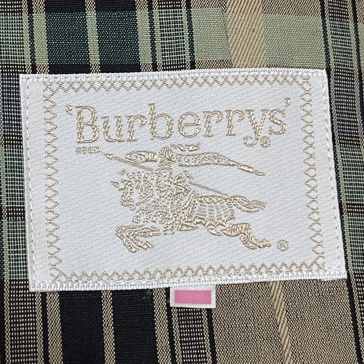 Burberry Vintage 90s Burberrys’ Japan Checkered Cotton Linen Blazer Size M / US 6-8 / IT 42-44 - 21 Thumbnail