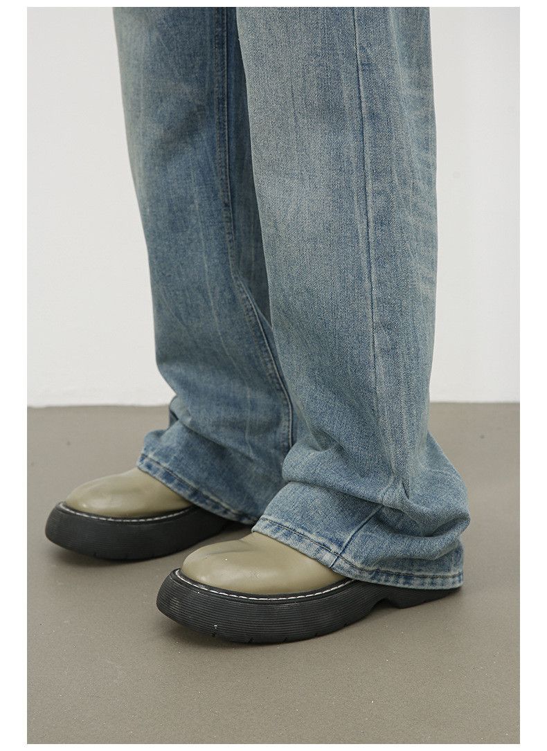 Vintage American lightning pattern men's cleanfit flared jeans Size US 32 / EU 48 - 4 Thumbnail