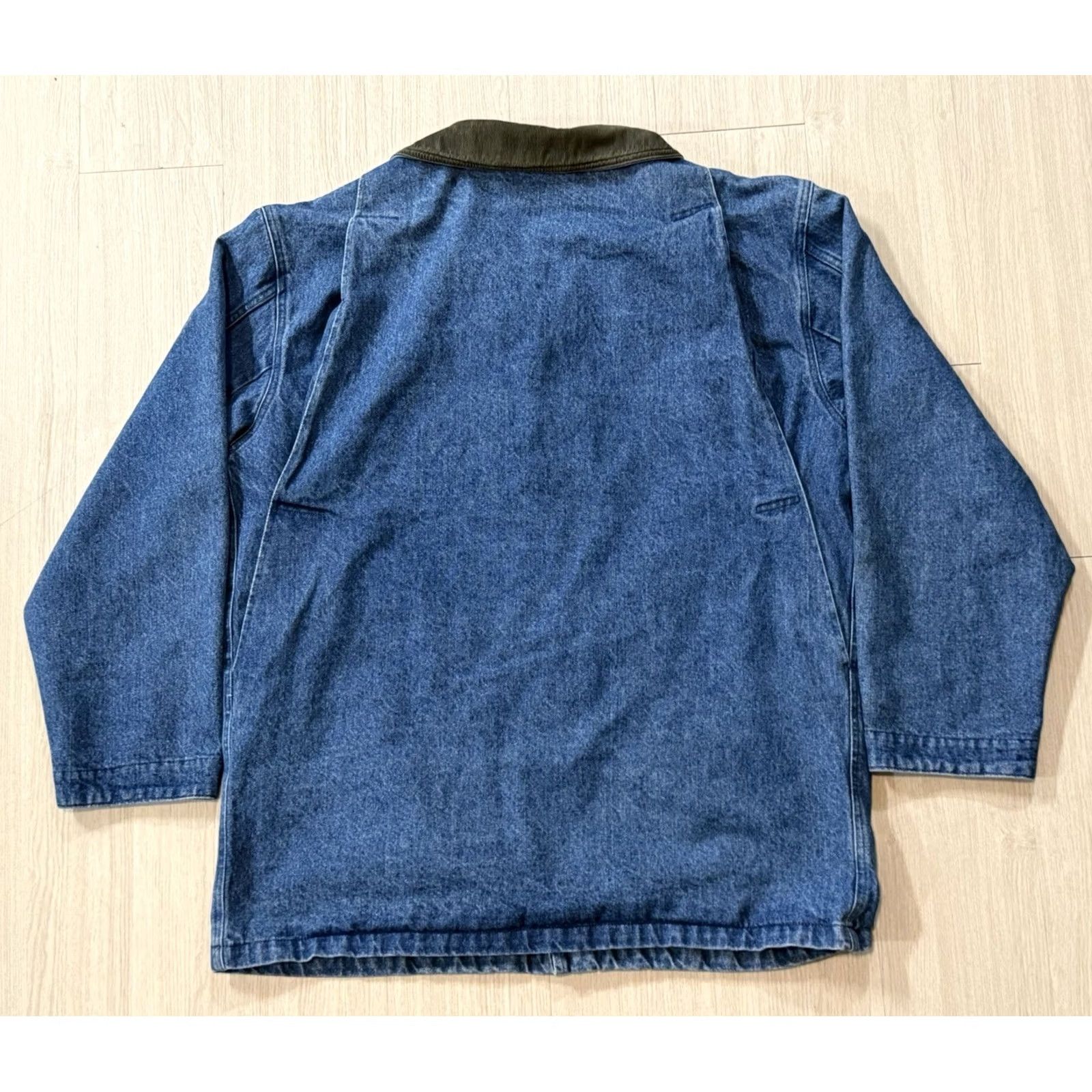 Vintage VINTAGE L.L. Bean Coated Denim Coat Nature Print Lined Chore Coat XXL 2XL Men’s Utility Workwear Winter Outdoors Size US XXL / EU 58 / 5 - 2 Thumbnail