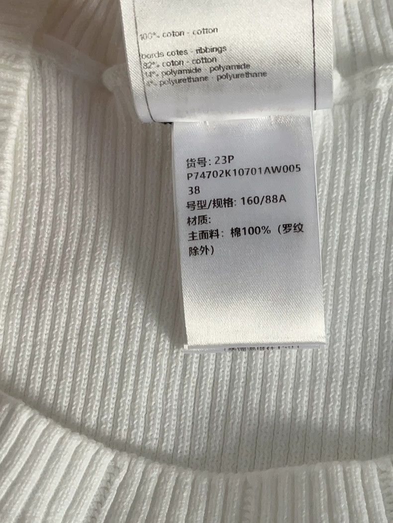 Chanel Chanel 23P white double C small logo sweater Size XS / US 0-2 / IT 36-38 - 3 Thumbnail