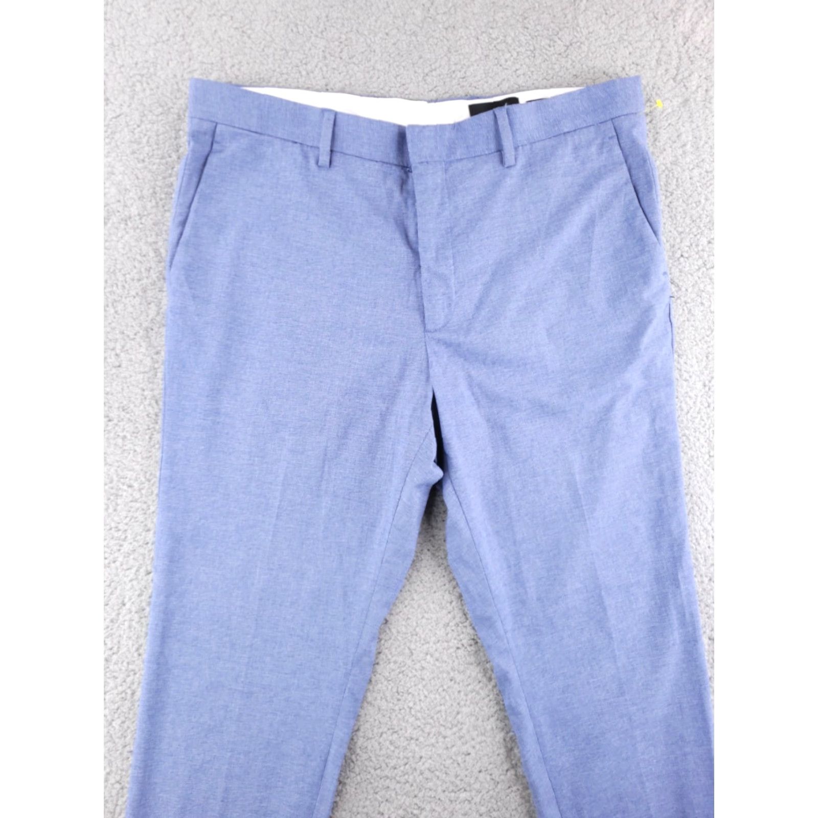 H&M H&M Skinny Chino Blue Men's 37x30 Pants Size US 37 - 3 Thumbnail