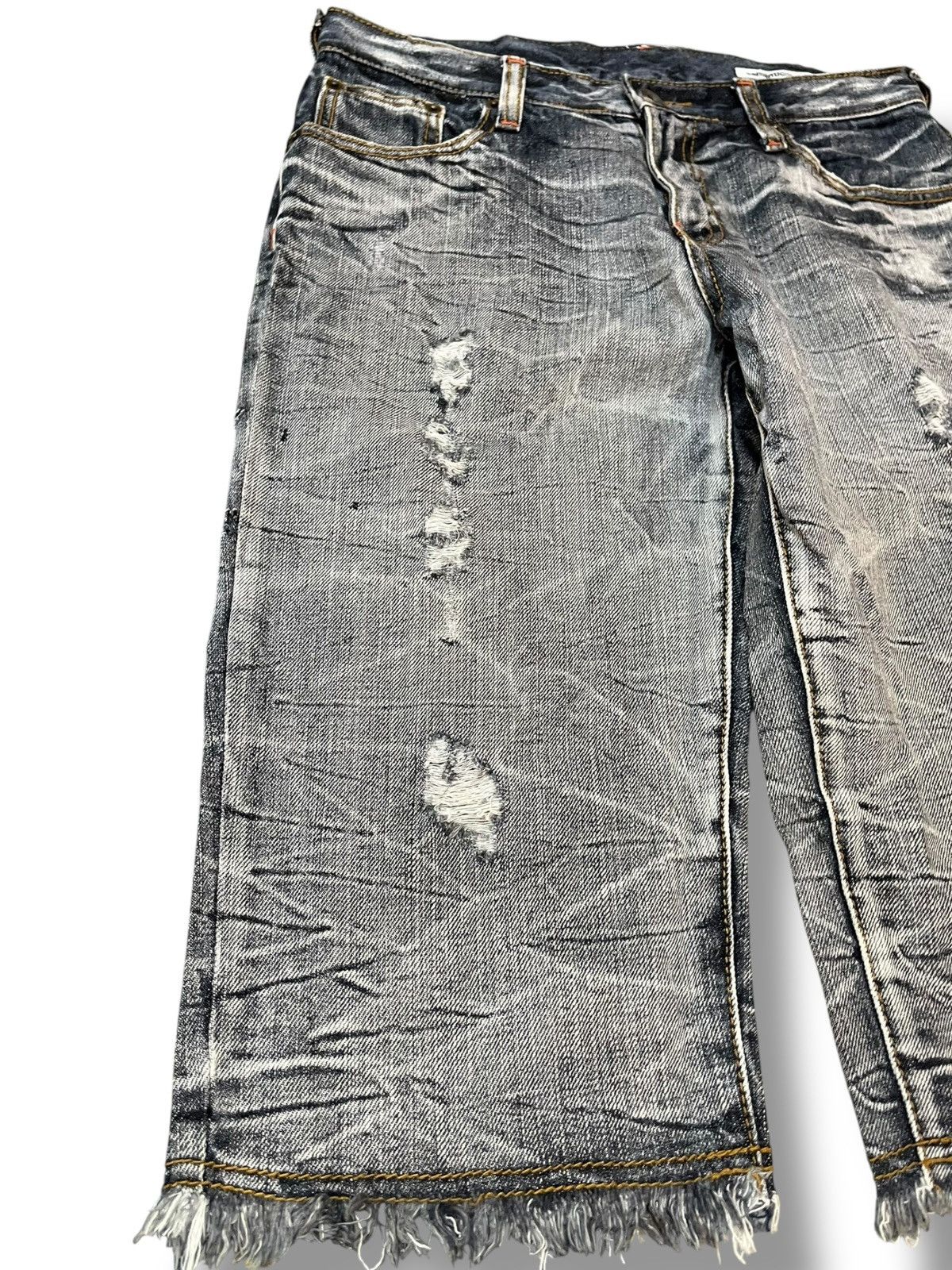 semanticdesign Vintage Semantic Design Shorts Grunge Distressed Denim Size US 29 - 2 Thumbnail