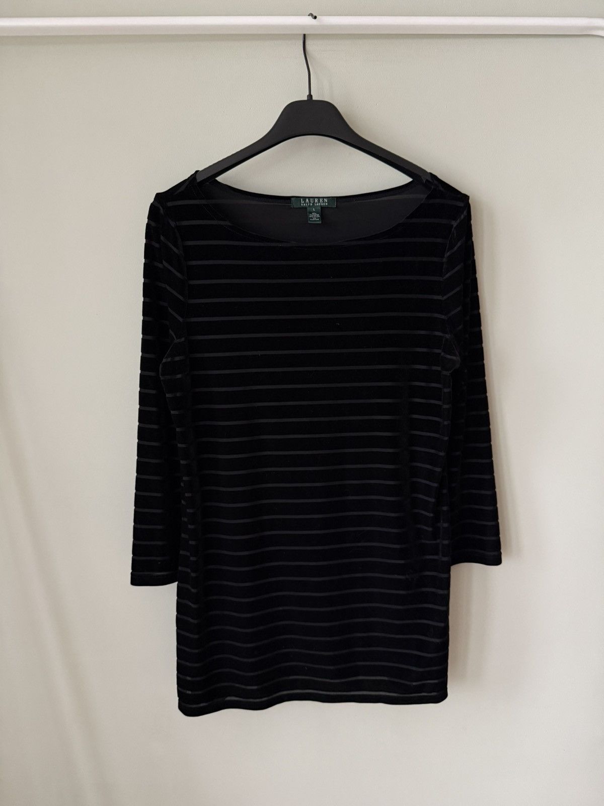 Lauren Ralph Lauren Lauren Ralph Lauren Striped velour blouses dress Size L / US 10 / IT 46 - 1 Thumbnail