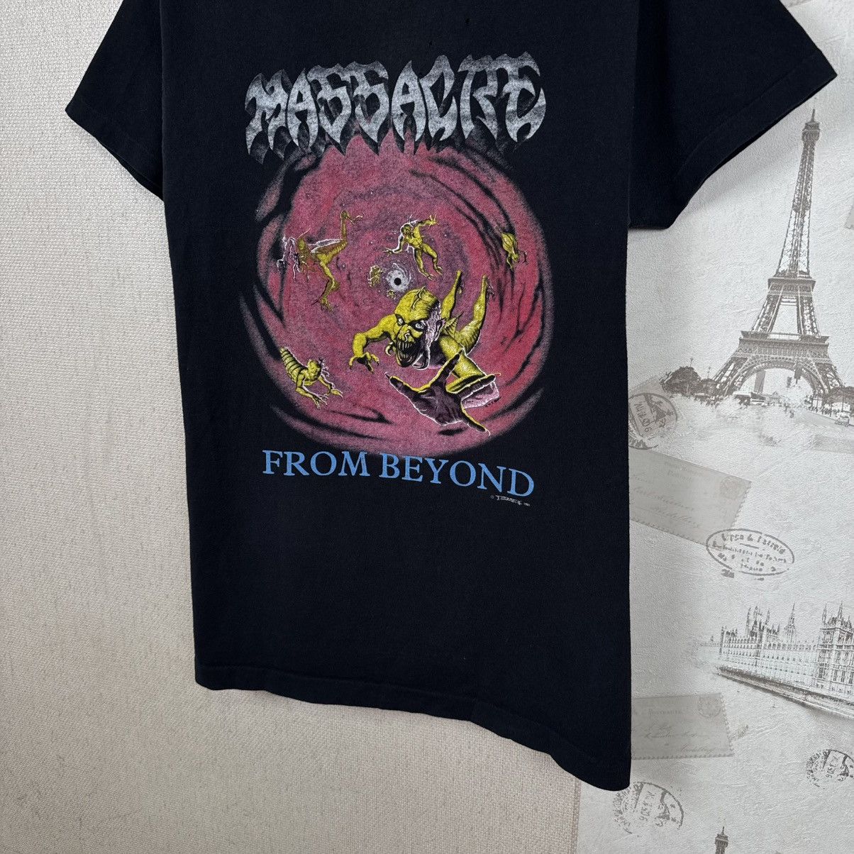 Other Vintage Massacre Band T shirt 1991 From Beyond Rock Metal Size US M / EU 48-50 / 2 - 9 Thumbnail