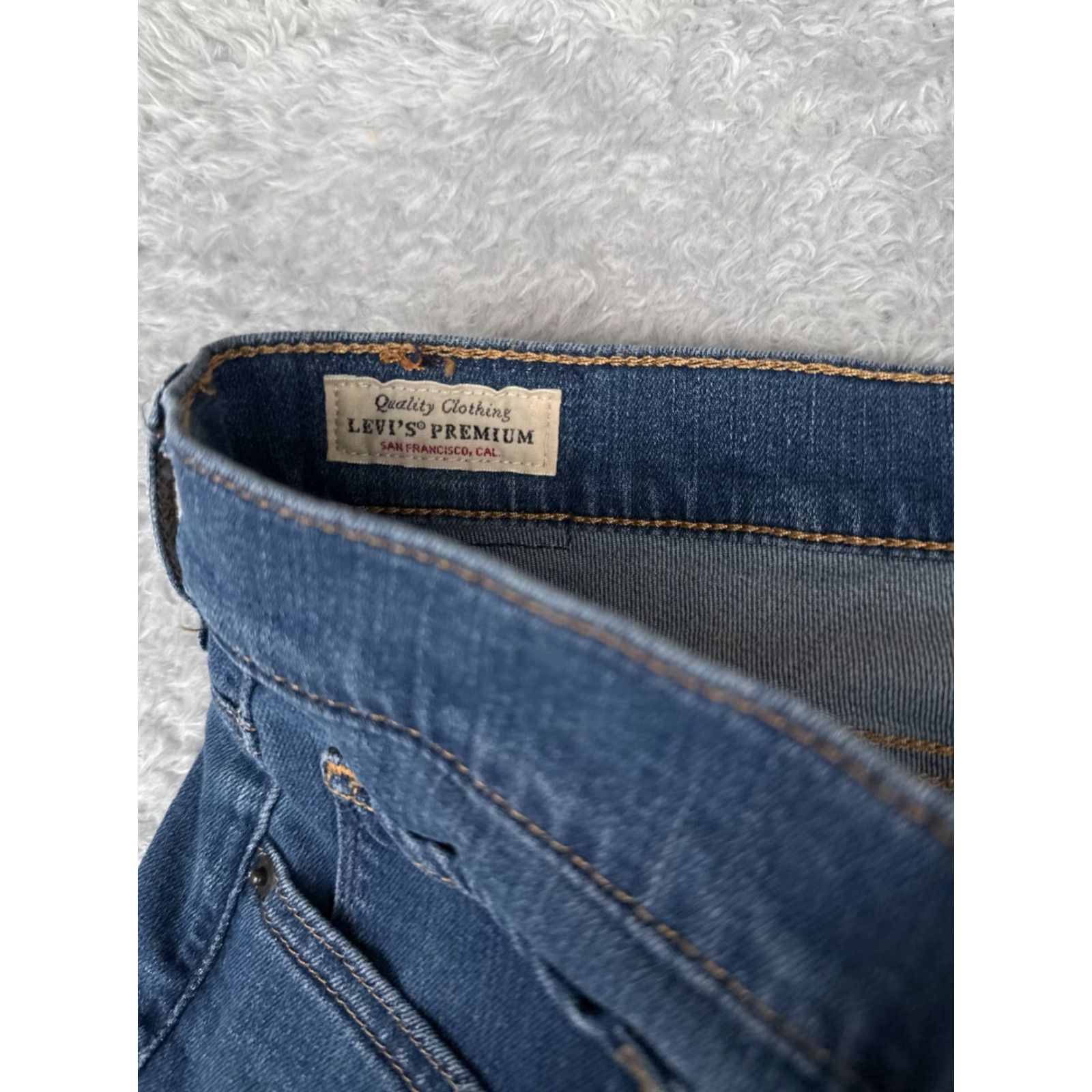 Levi's VINTAGE Levis Jeans Women 33 Blue Denim Skinny Shaping Cotton 34x29 5-Pocket Design Regular Mens Womens Size 24" / US 00 / IT 34 - 7 Thumbnail