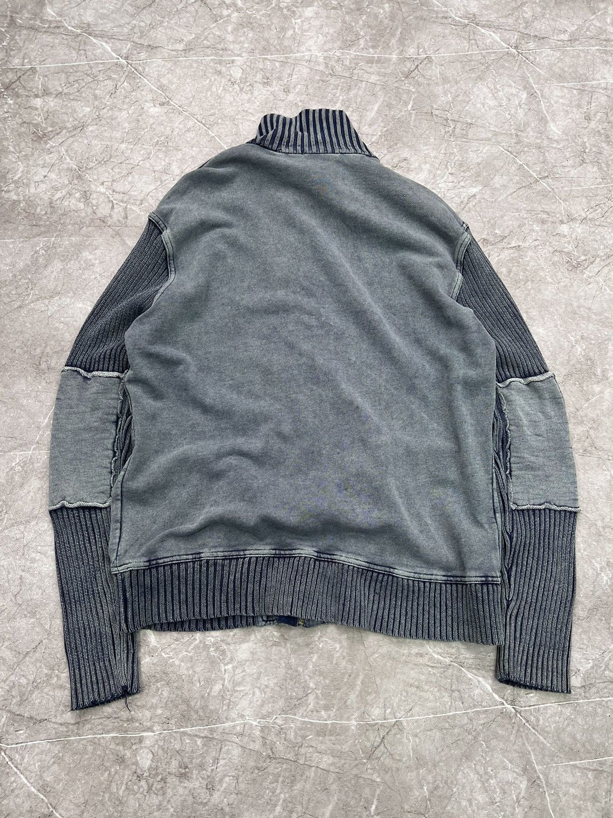 Hysteric Glamour × Vintage CRAZY WASHED MAISONMARGIELA Y2K STRIPED SWEATER Size US XL / EU 56 / 4 - 9 Thumbnail
