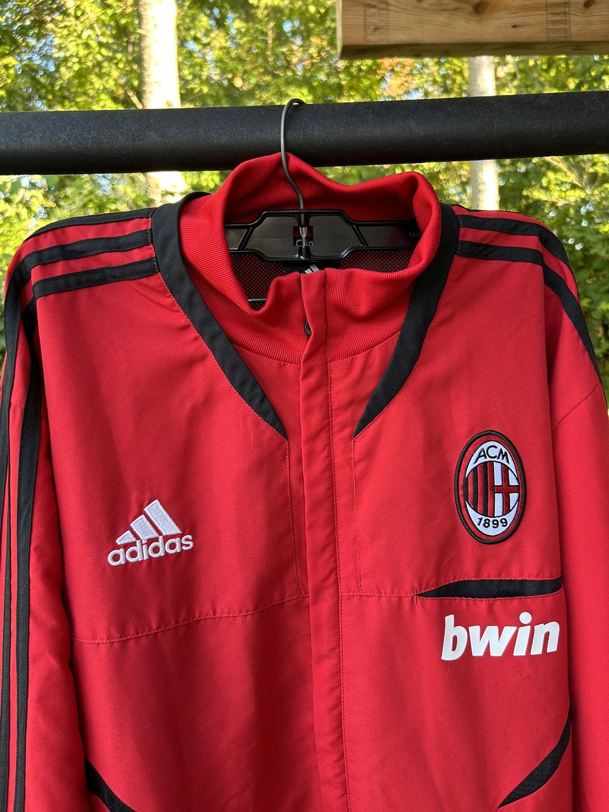 Adidas Vintage Adidas AC Milan Track Jacket Rare 00s Size US L / EU 52-54 / 3 - 2 Thumbnail