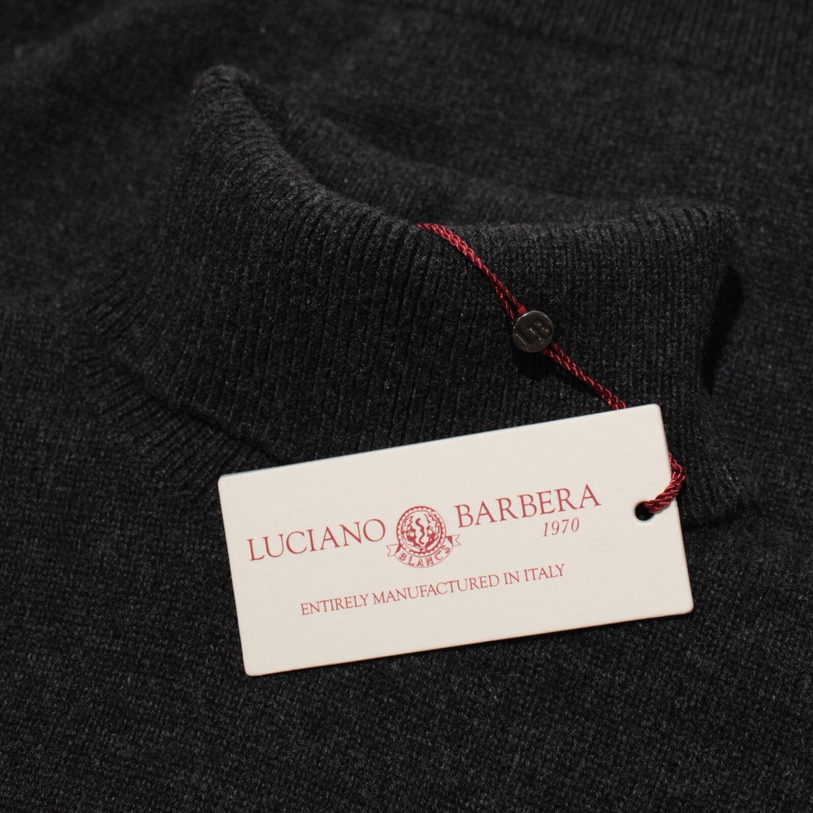 Luciano Barbera Sweater Size US M in Gray