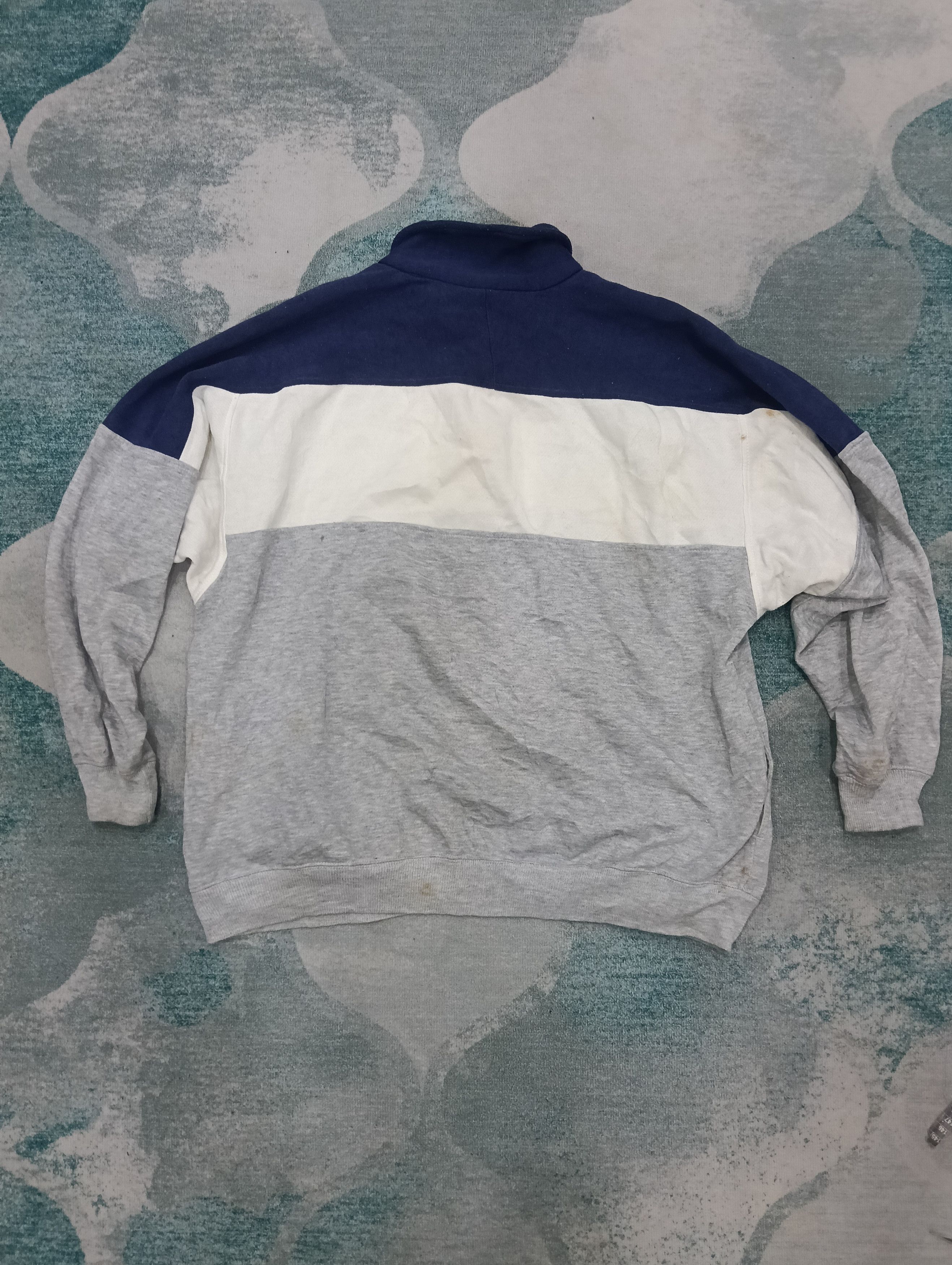 Nike × Vintage Vintage Nike Half Zipper 3 Tones Size US XL / EU 56 / 4 - 5 Thumbnail