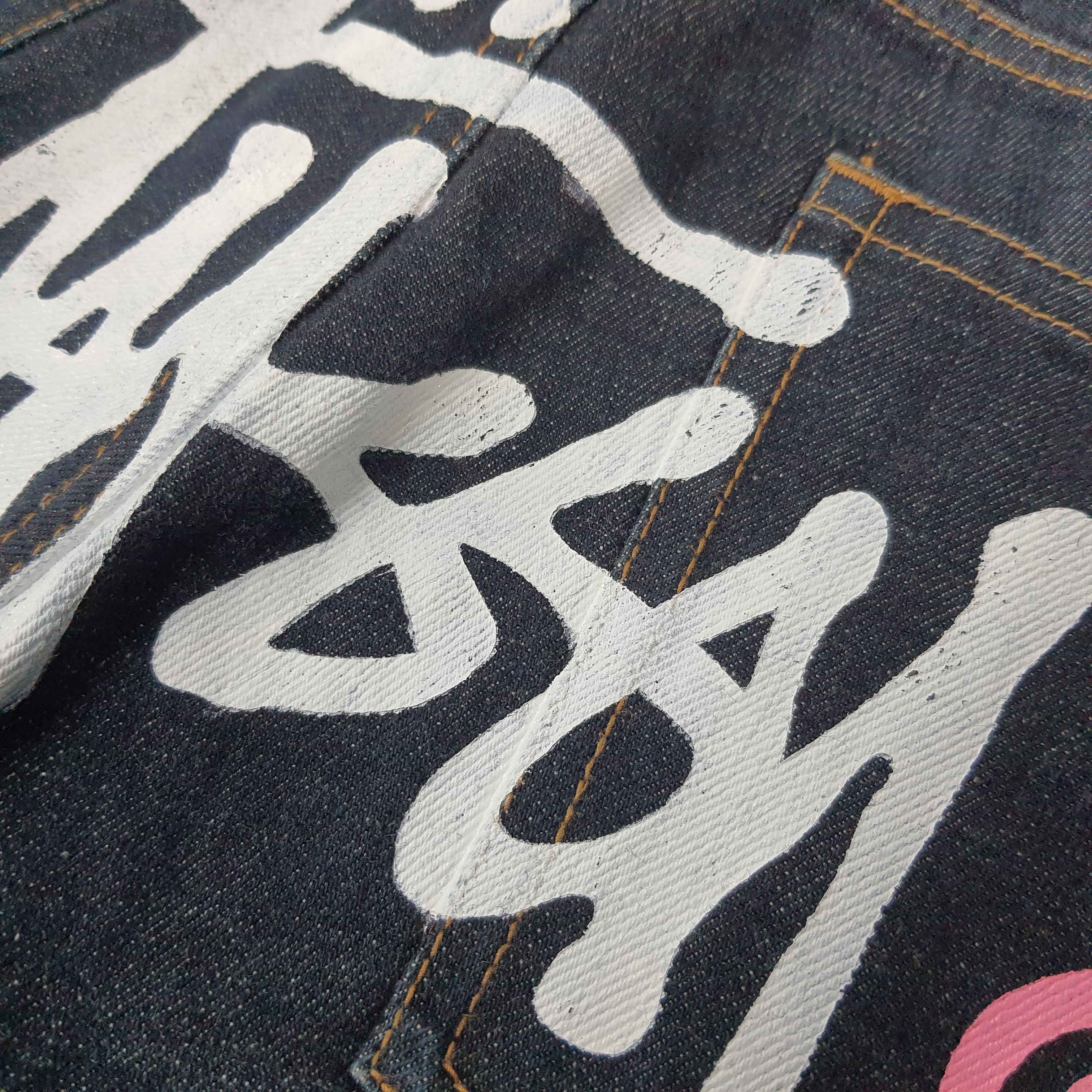 Stussy Vintage Stussy Rough Rugger Denim Custom Logo Jeans C272N25 Size US 30 / EU 46 - 4 Thumbnail