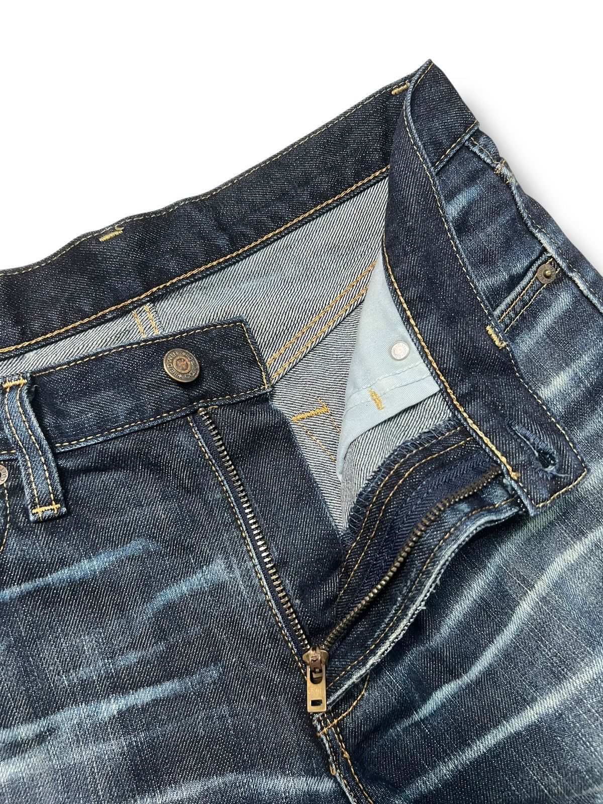 Edwin Vintage Edwin 403 Japan - Faded Whisker Wash Jeans Size US 32 / EU 48 - 8 Thumbnail