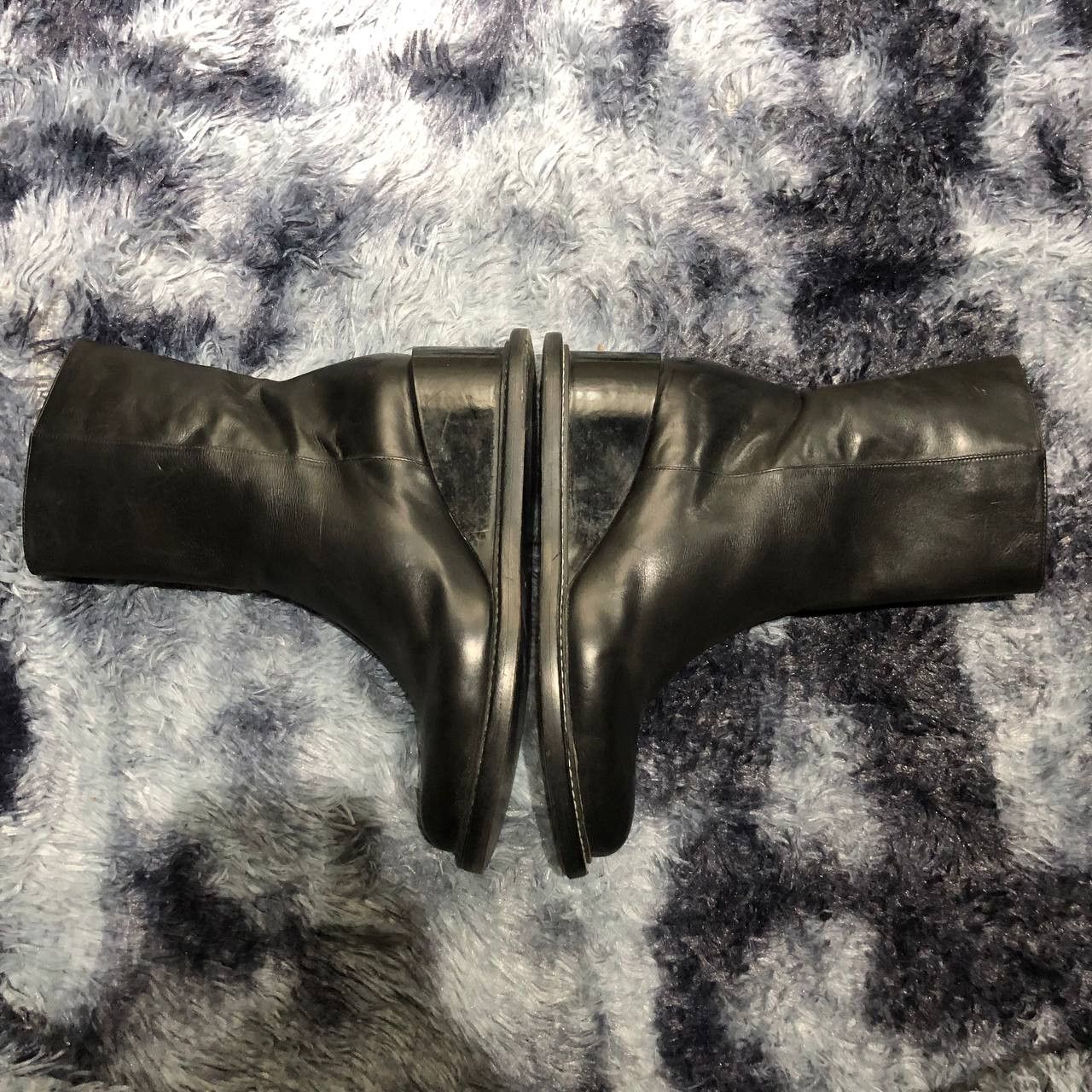 Jil Sander Jil Sander Wedge Ankle Zip Leather boots Size US 7.5 / IT 37.5 - 5 Thumbnail