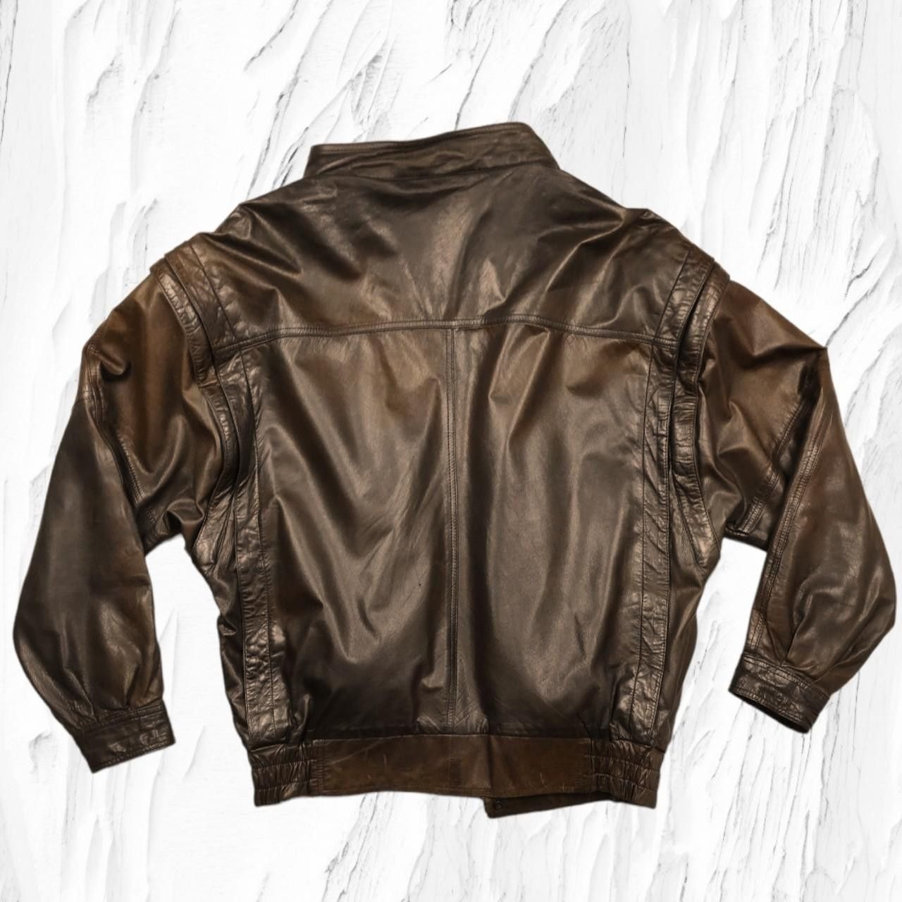 Vintage Vintage Leather motorbike jacket from 90's zip-off sleeves Size US L / EU 52-54 / 3 - 3 Thumbnail