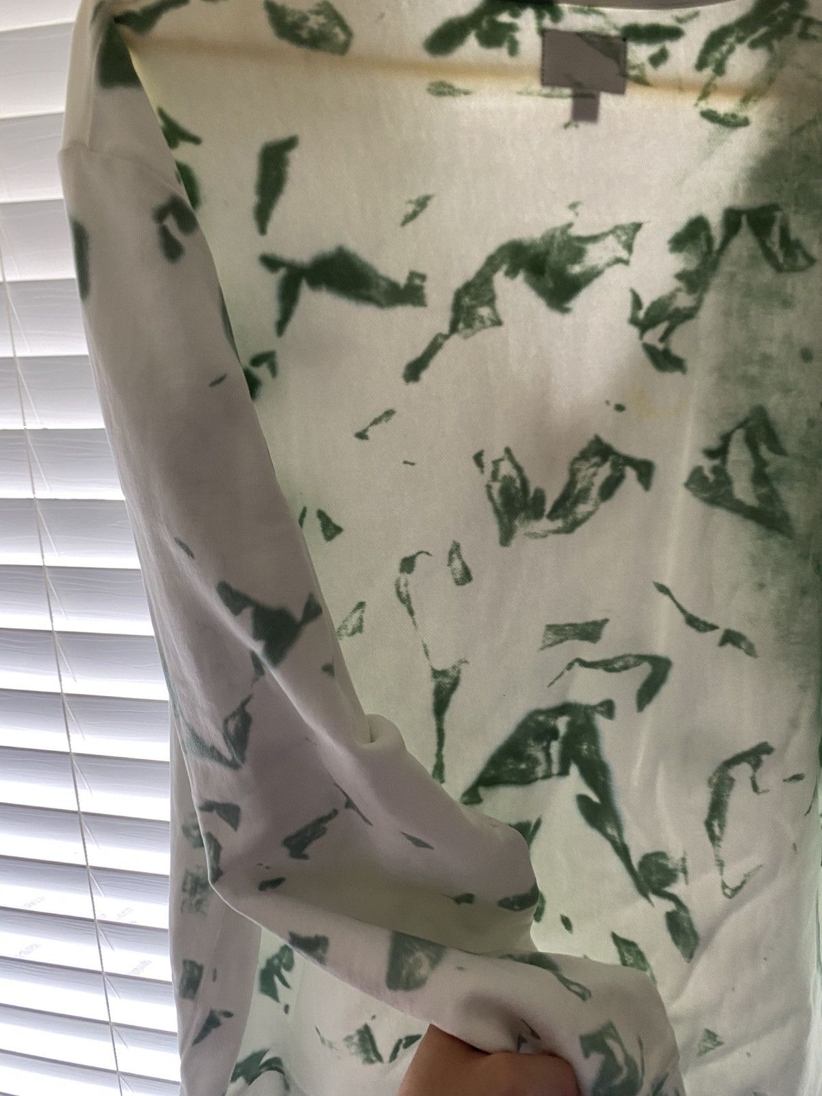 Noah Noah Tie Dye Green Quarter Zip Pullover Size US XL / EU 56 / 4 - 7 Thumbnail