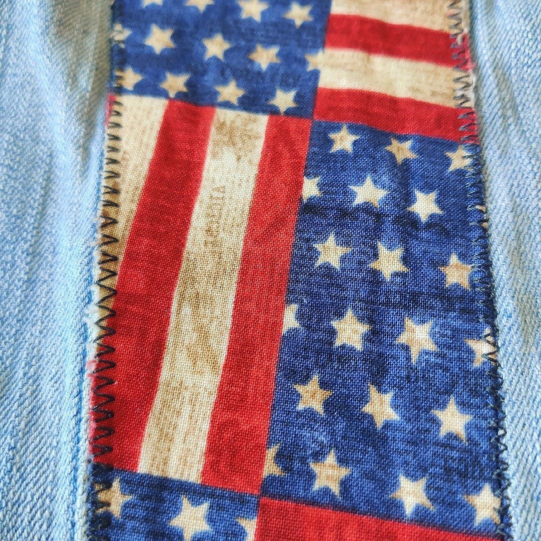 Vintage Vintage High Sierra stars & stripes flag denim jacket sz XL Size XL / US 12-14 / IT 48-50 - 5 Thumbnail