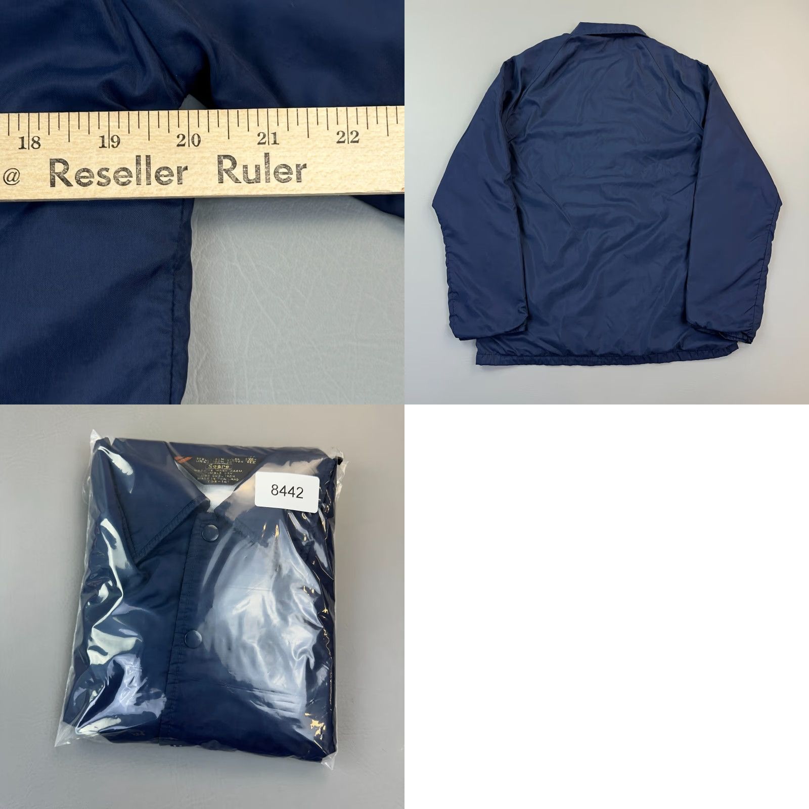 Sears VINTAGE Sears Coaches Jacket Mens XS Blue Nylon Fleece Lined Windbreaker 80s Size US XS / EU 42 / 0 - 8 Thumbnail