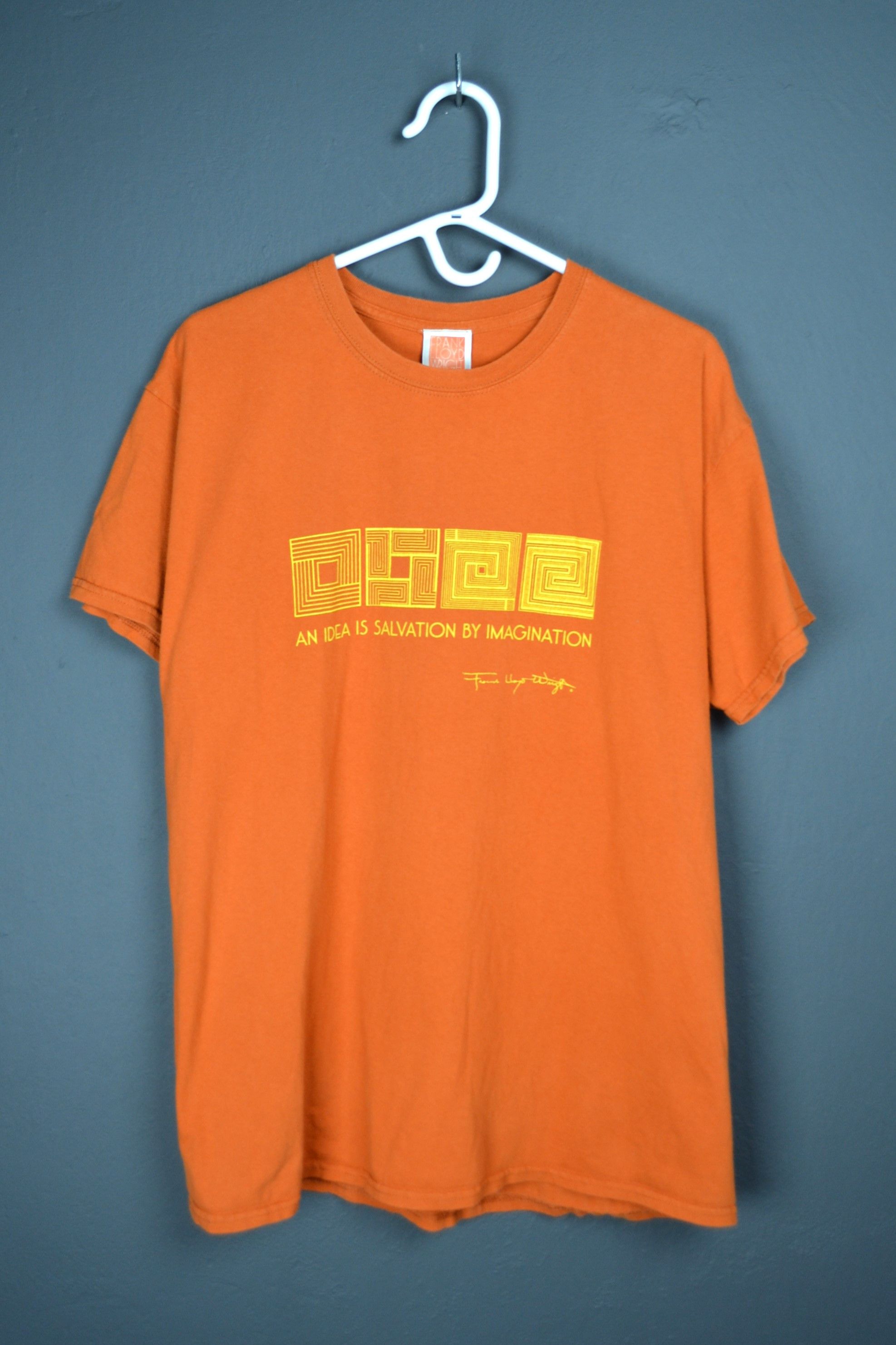 Vintage Frank Lloyd Wright An Idea Is Salvation By Imagination L Size US L / EU 52-54 / 3 - 1 Thumbnail