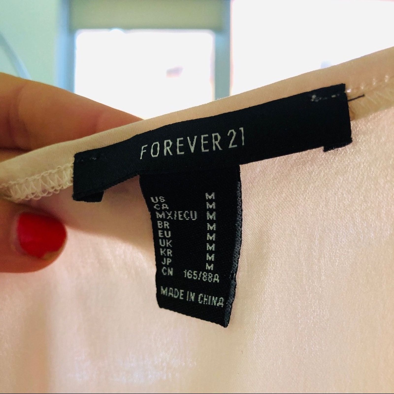 Forever 21 NEW FOREVER 21 90s Blush Light Pink Crop Tank Top Shirt Size M / US 6-8 / IT 42-44 - 5 Thumbnail