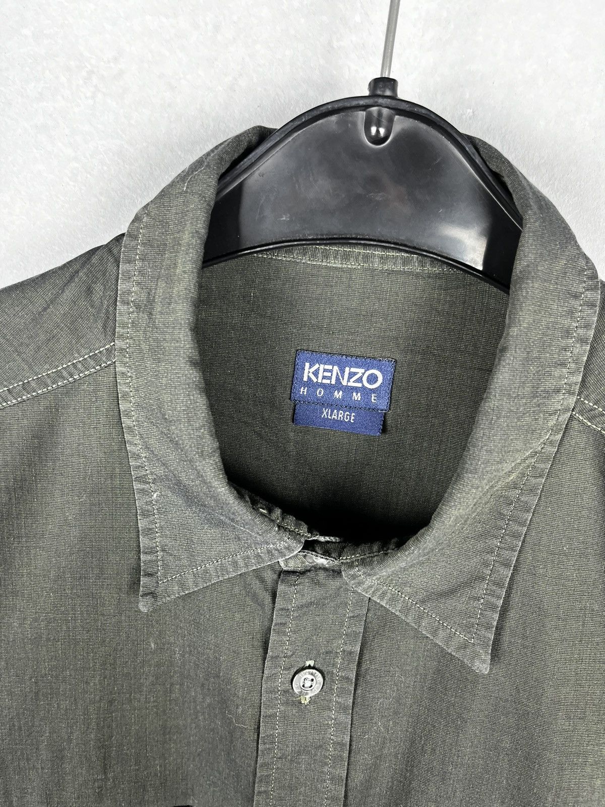 Kenzo × Vintage Vintage Kenzo Homme Shirt Size US XL / EU 56 / 4 - 2 Thumbnail