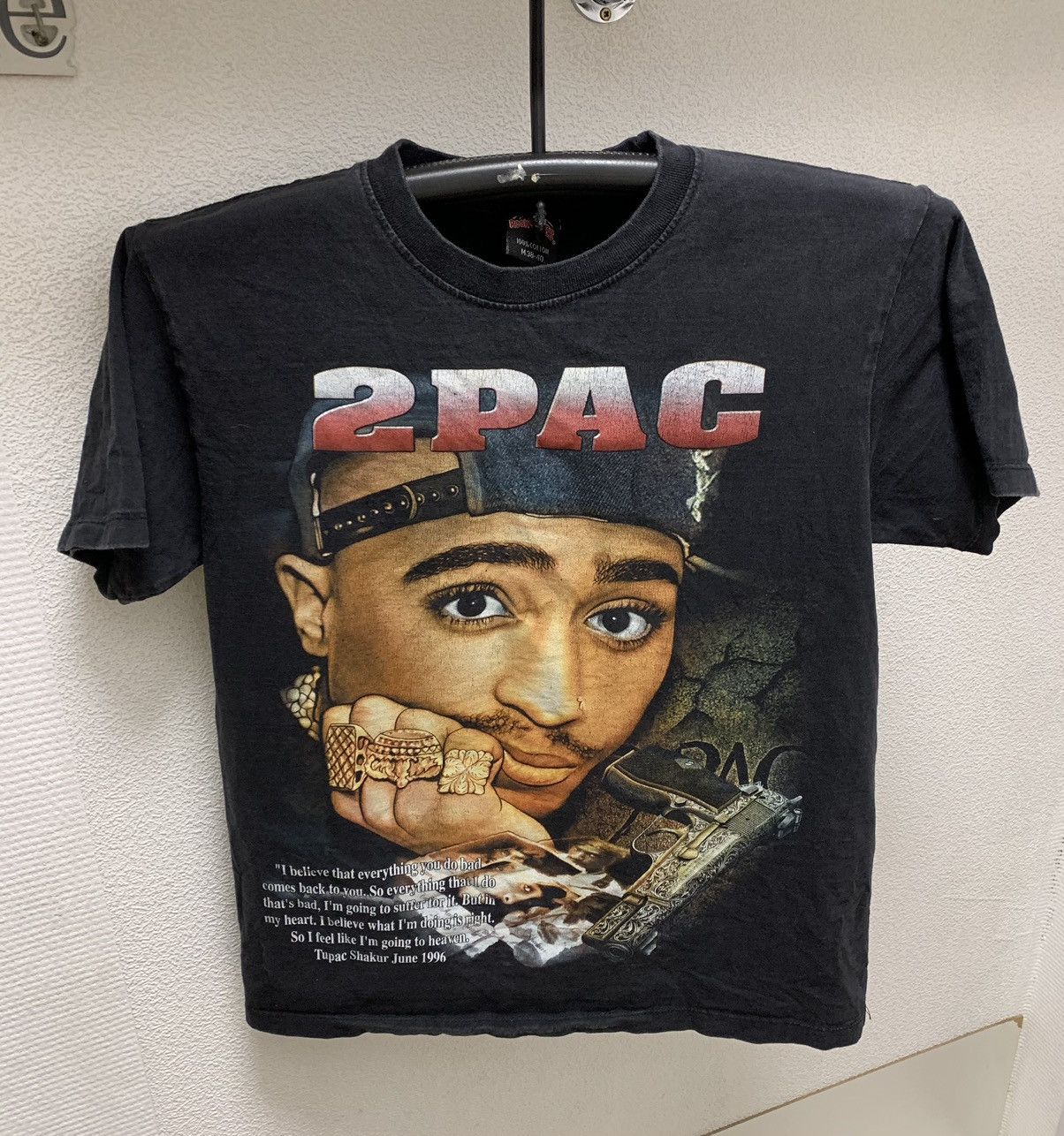 Band Tees 2pac Tupac Shakur June 1996 vintage t-shirt rap tee band M Size US M / EU 48-50 / 2 - 1 Thumbnail