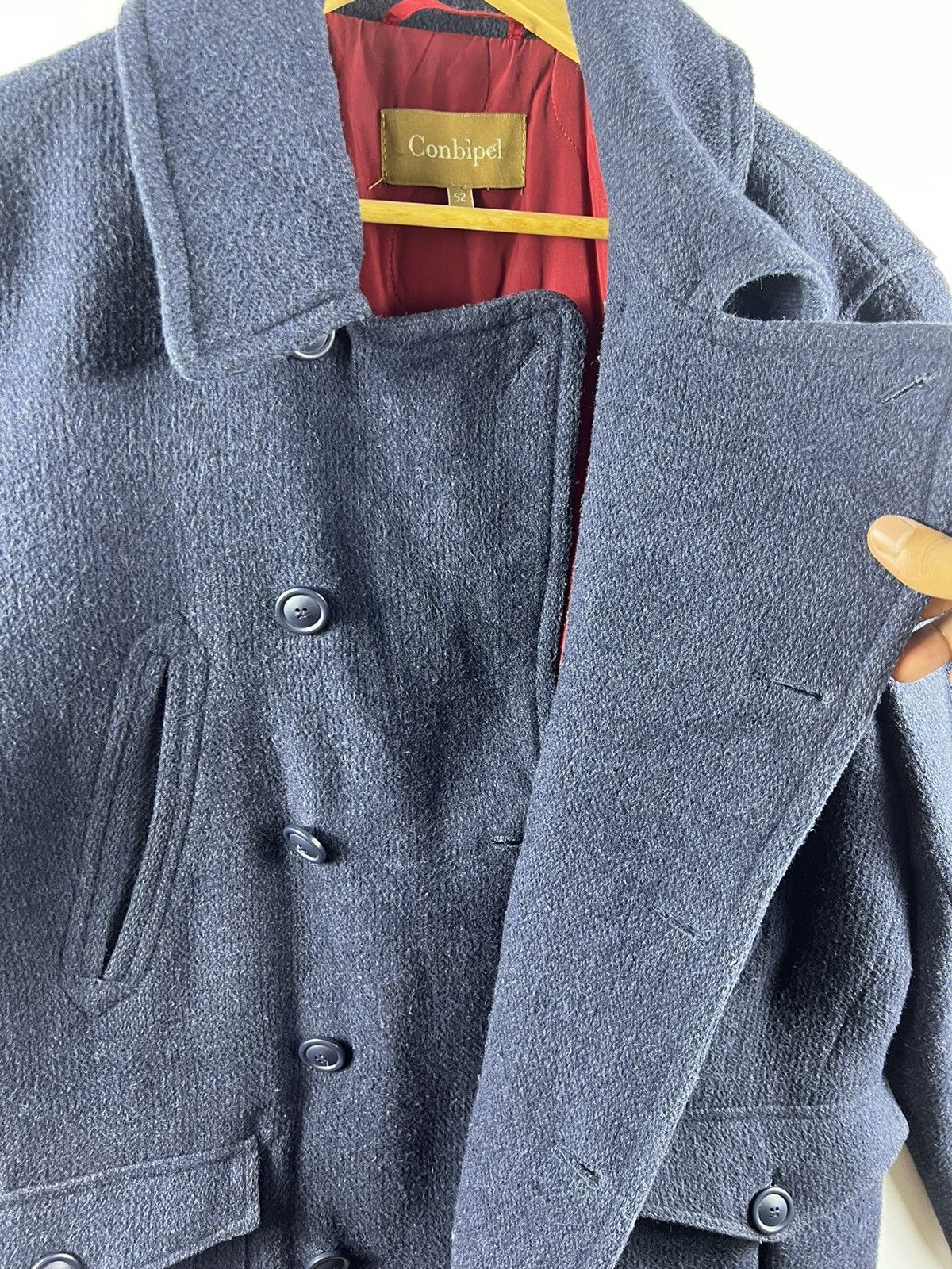 Indigo 🔥 Conbipel Vera Pelle indigo Dyed Casual coat work pocket Size US M / EU 48-50 / 2 - 5 Thumbnail