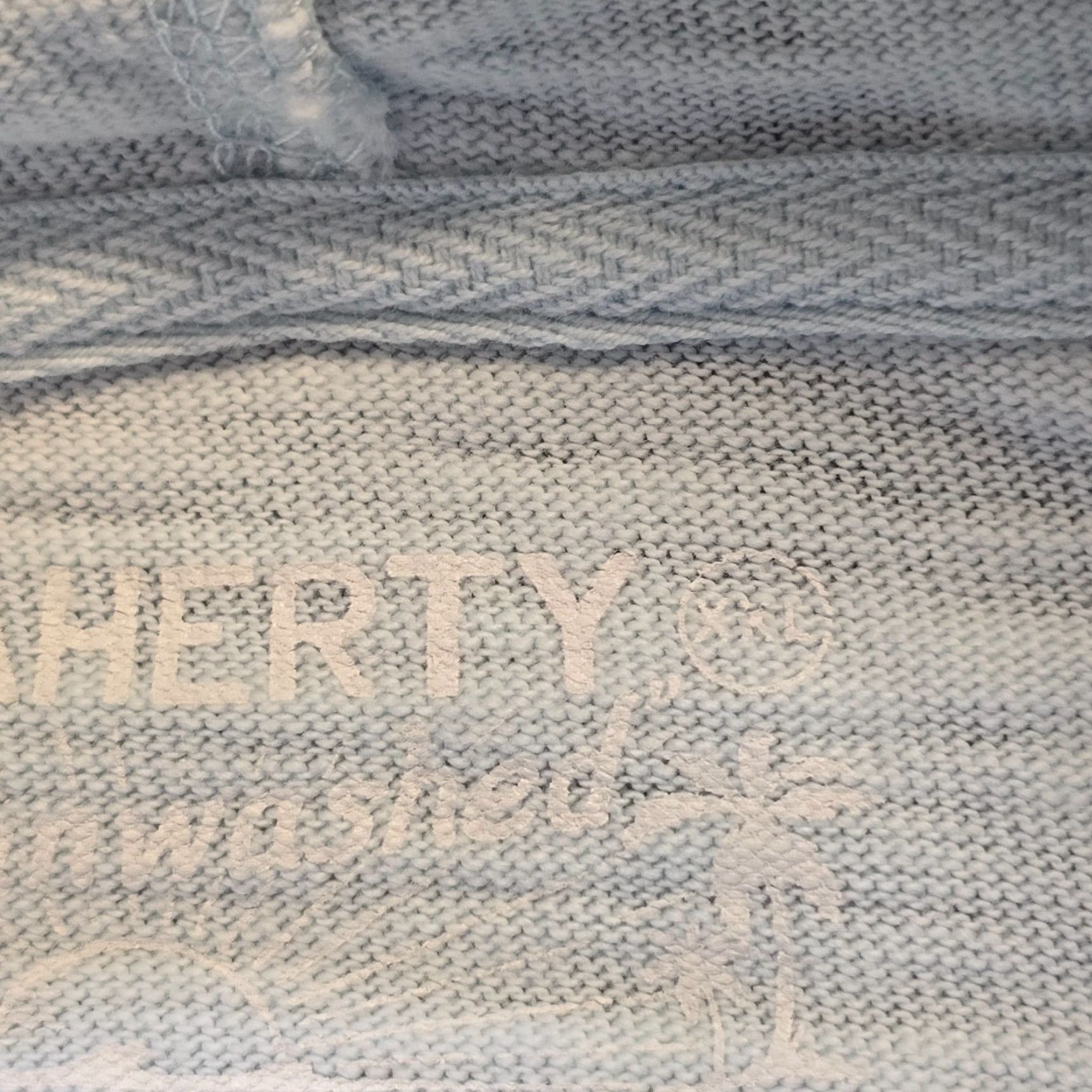 Faherty Faherty Sweatshirt Womens Size XXL Blue Sunwashed Hoodie Slub Knit Casual Preppy Size XXL / US 16-18 / IT 52-54 - 5 Thumbnail