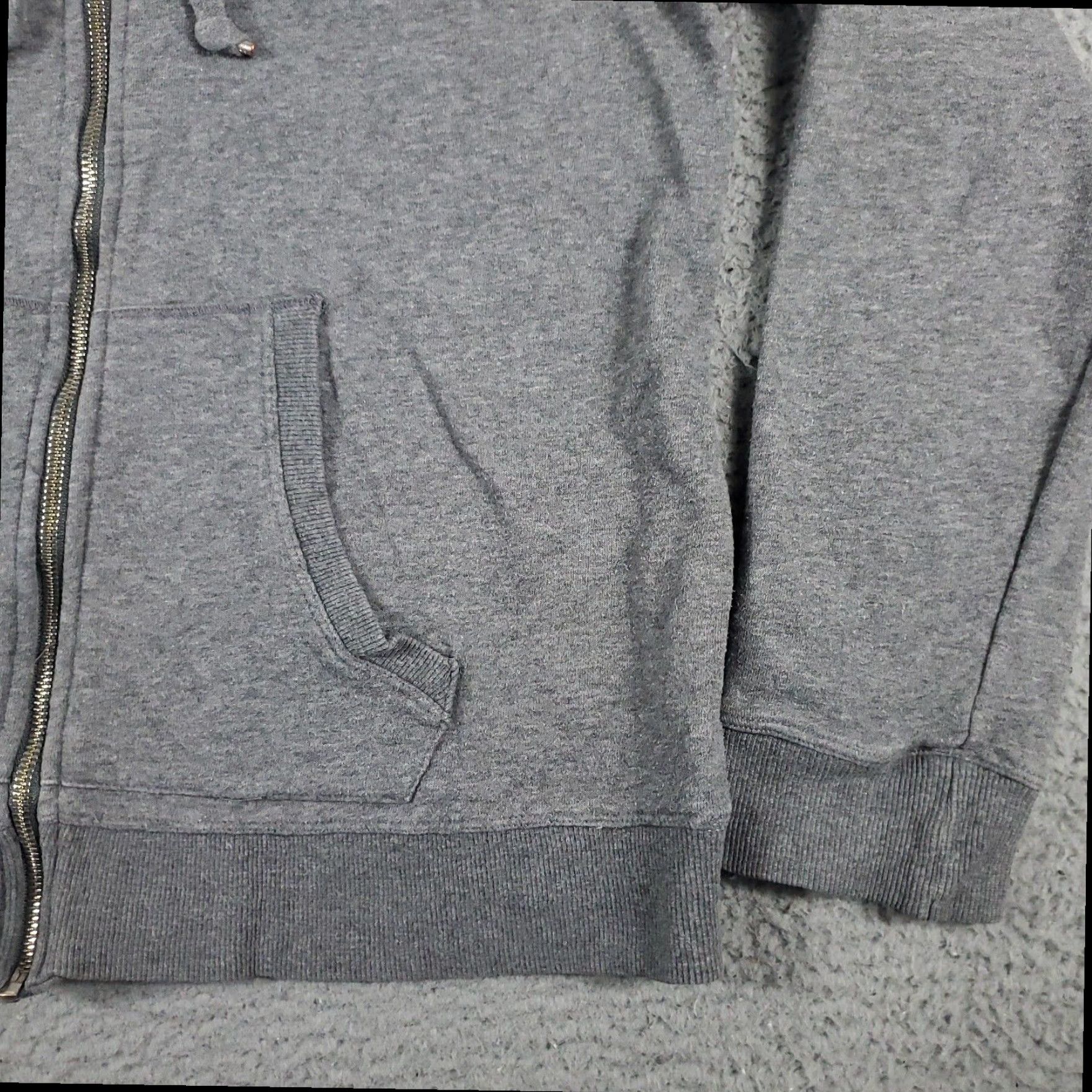 Tommy Hilfiger Tommy Hilfiger Full Zip Hoodie Sweater Womens Large Gray Cotton Blend Long Sleeve Mock Neck Size L / US 10 / IT 46 - 5 Thumbnail