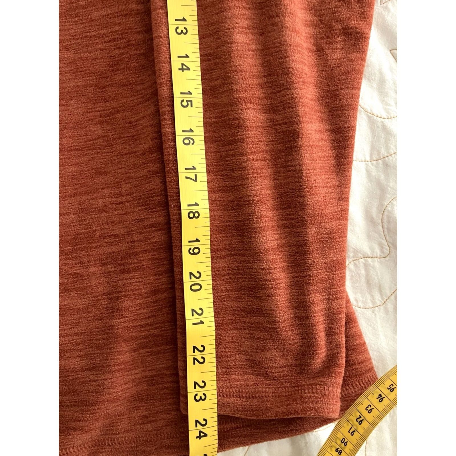 Eddie Bauer Eddie Bauer Fleece Pullover 1/4 Zip Orange Womens Large sweater Regular stretch solid Size L / US 10 / IT 46 - 6 Thumbnail