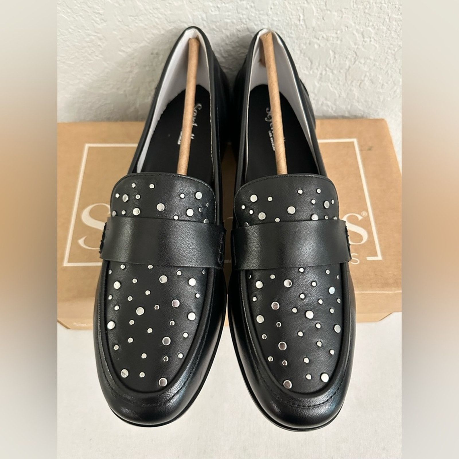 Seychelles Seychelles Sooner Or Later Studs Womens 11 Black Leather Size US 11 / IT 41 - 2 Thumbnail