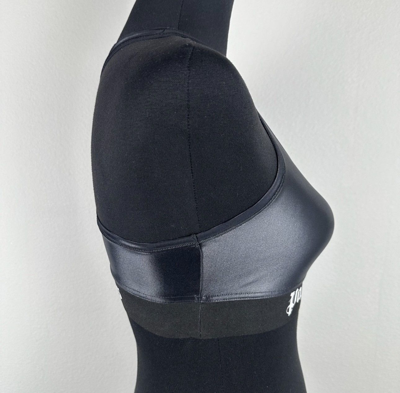 Palm Angels PALM ANGELS Sports Bra Medium Black Shine Racerback Unpadded Size M / US 6-8 / IT 42-44 - 6 Thumbnail